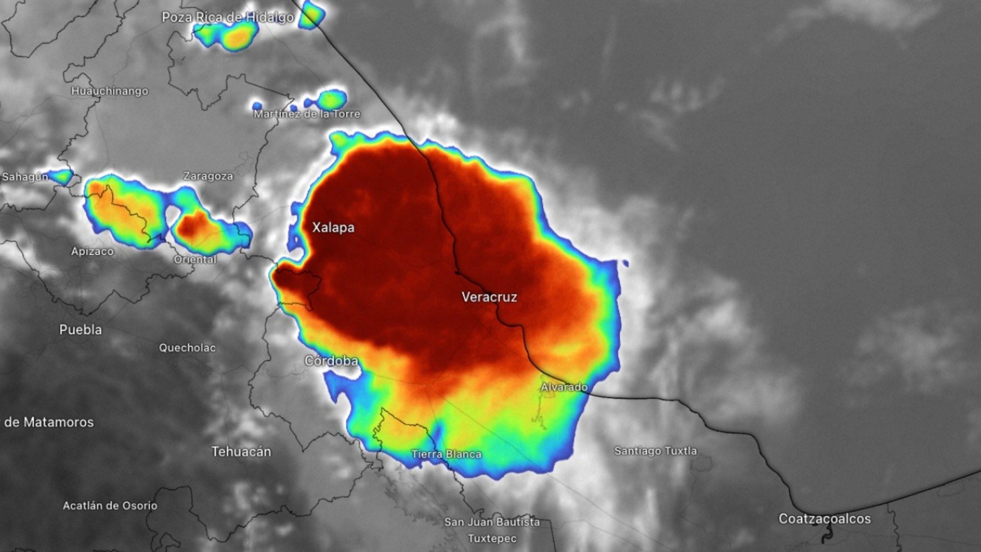 Se prevé que tal situación meteorológica ocasione el desarrollo de nublados con potencial para lluvias y tormentas en el estado de Veracruz en las próximas horas.