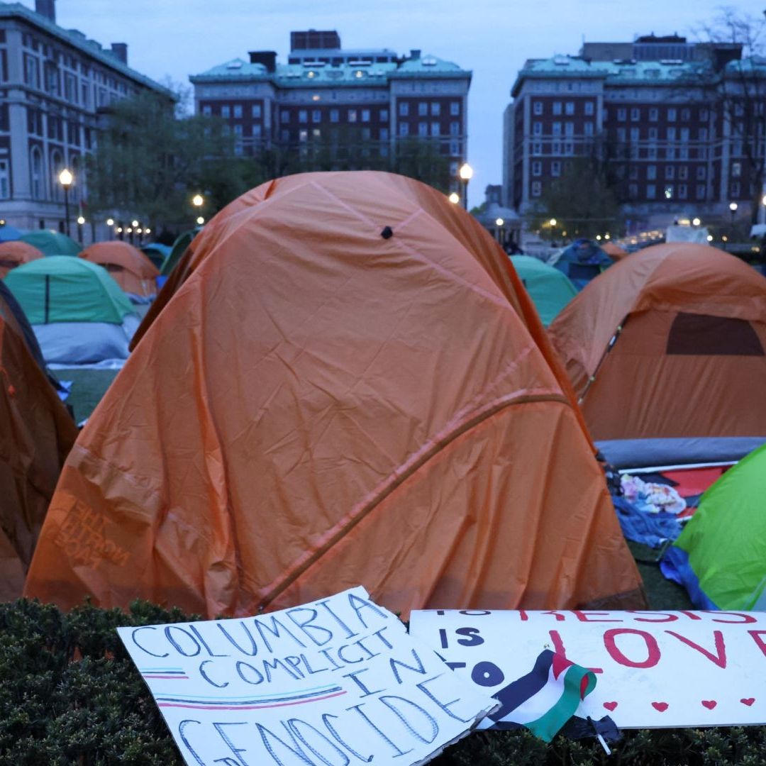 Continúan las protestas propalestinas en la Universidad de Columbia
