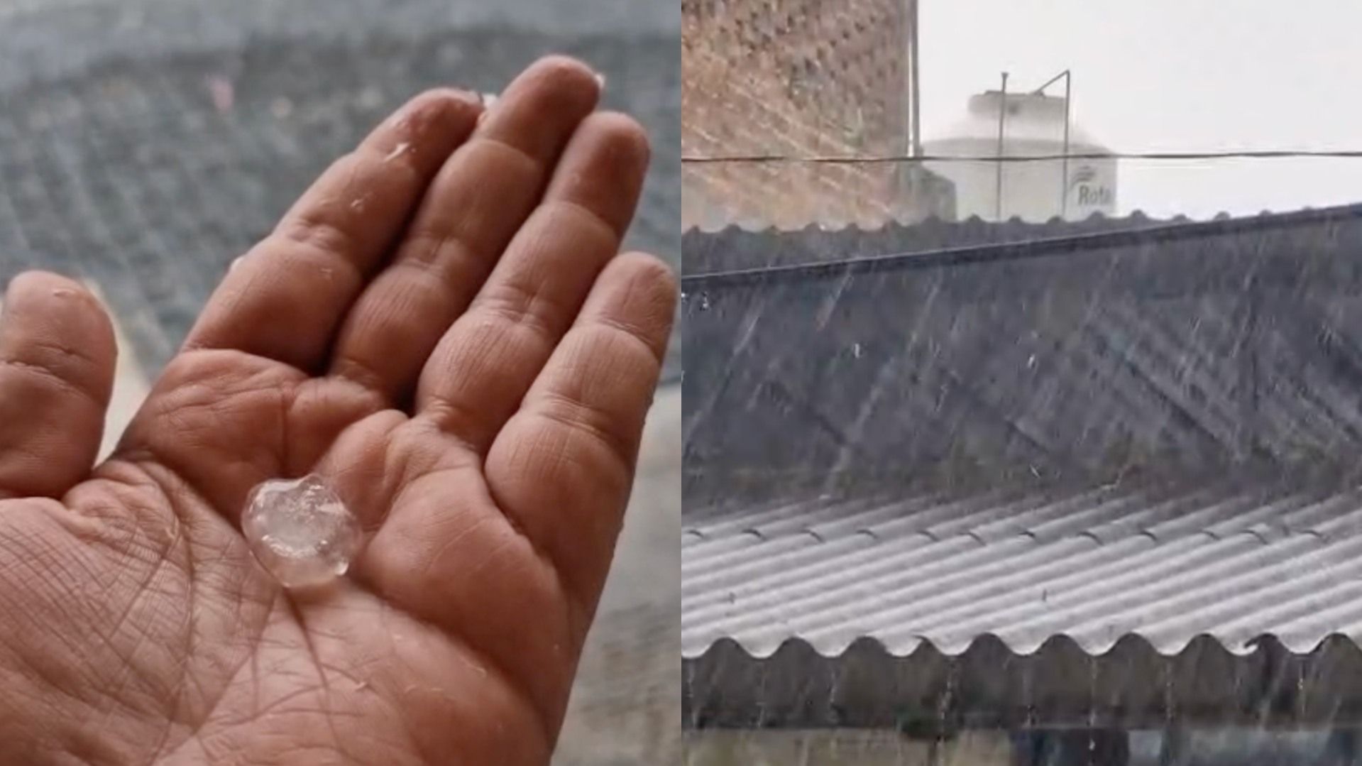La caída de granizo duró varios minutos, luego de este fenómeno meteorológico, las autoridades de Protección Civil no reportaron lesionados.