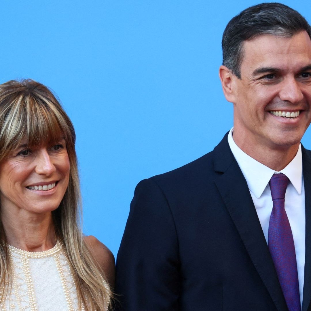 Pedro Sánchez y Begoña Gómez en Lituania el 11 de julio de 2023