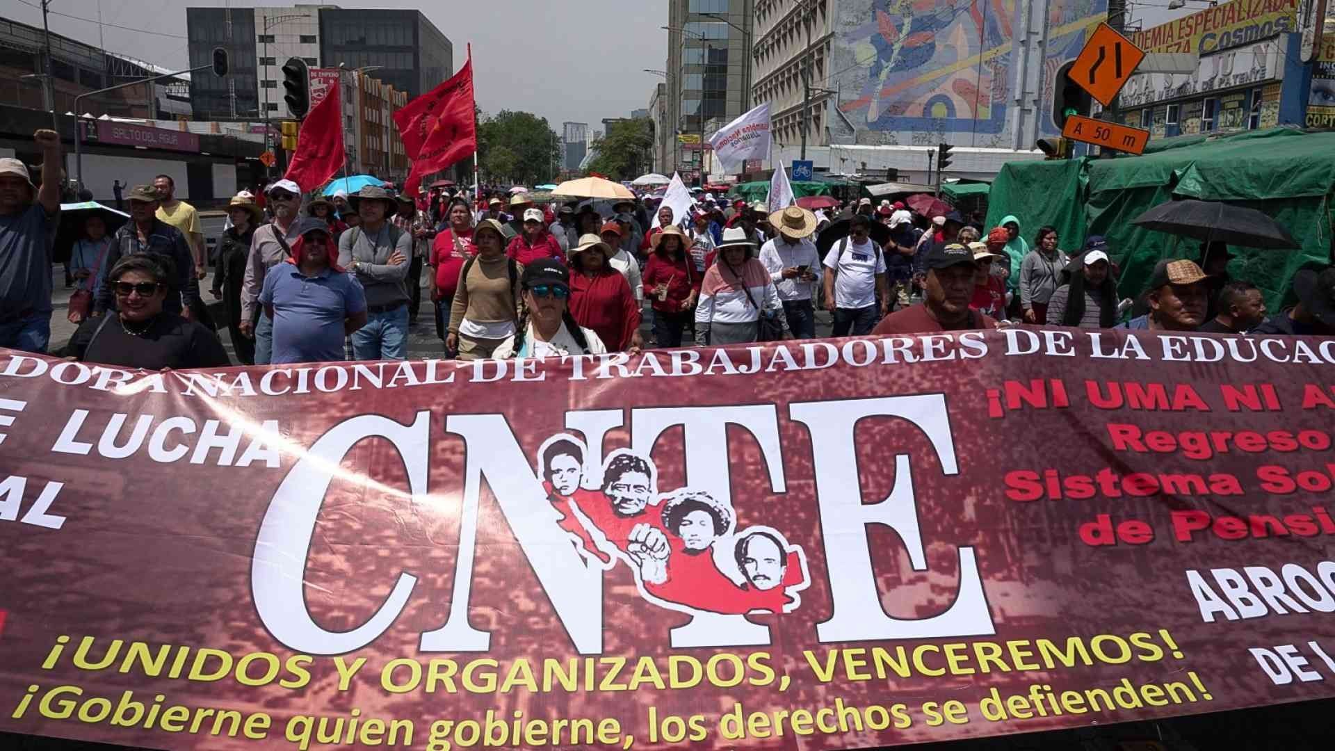 Protesta de la CNTE
