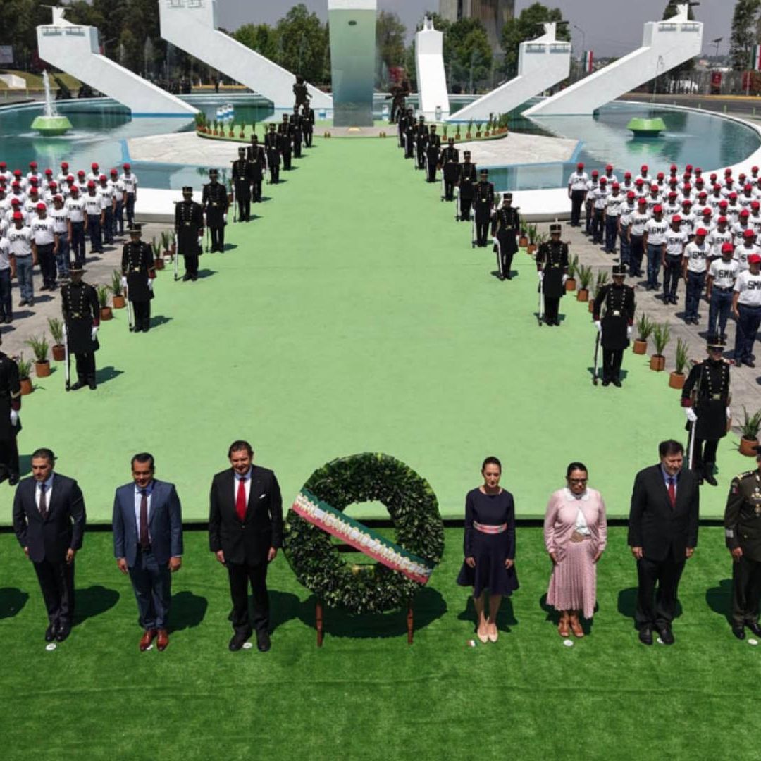 La presidenta Claudiasheinbaum encabezó el 163 Aniversario de la Batalla de Puebla. Foto:  @GobiernoMX