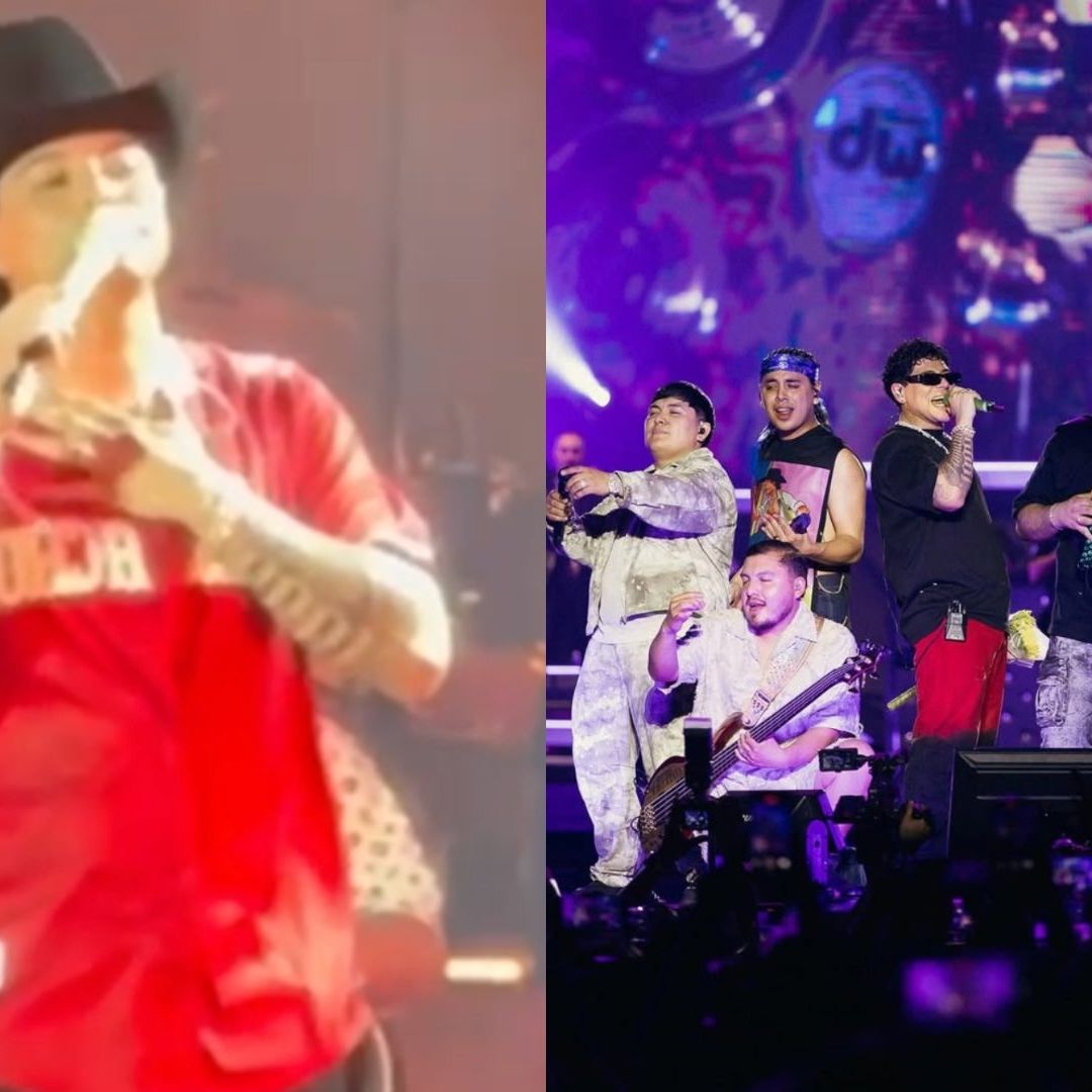 Eduin Caz de Grupo Firme se Niega a Cantar Narcocorrido "Se Fue la Pantera” Durante Concierto en Veracruz