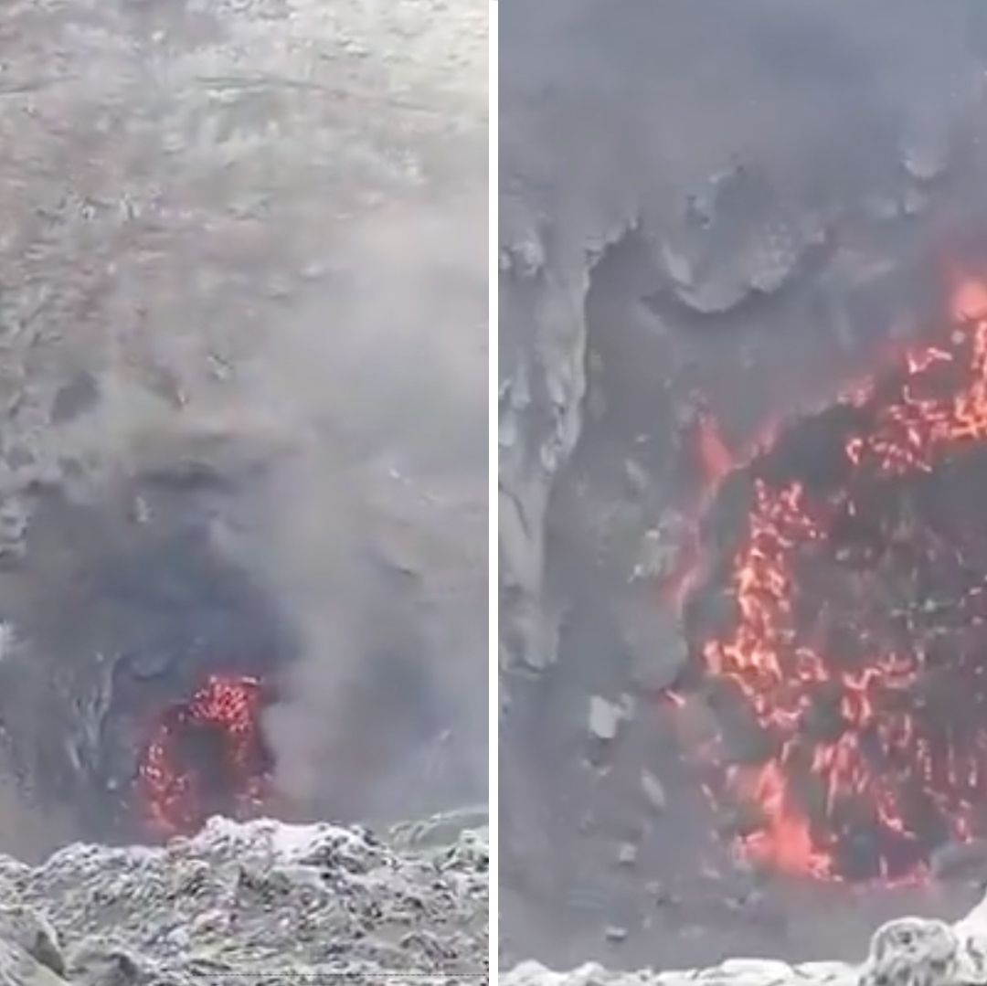 Video: Alpinistas Graban Lava del Volcán Popocatépetl Desde el Cráter