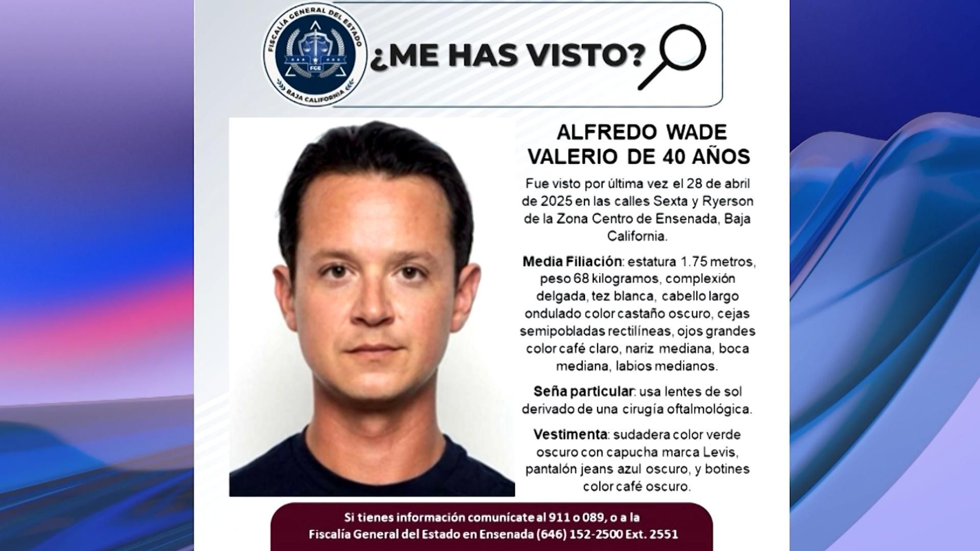 Buscan a Actor de Teatro, Alfredo Wade de 40 Años Desaparecido en Ensenada