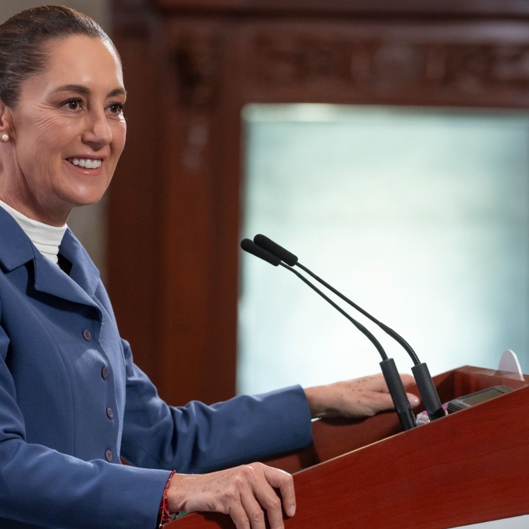 Claudia Sheinbaum en Palacio Nacional