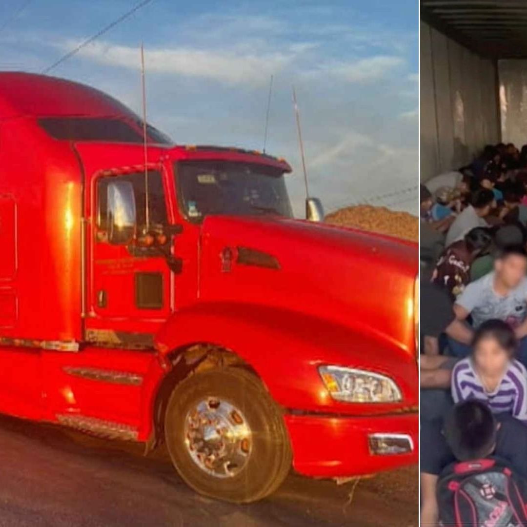 Rescatan Más de 130 Migrantes Adentro de la Caja de un Tráiler en Samalayuca