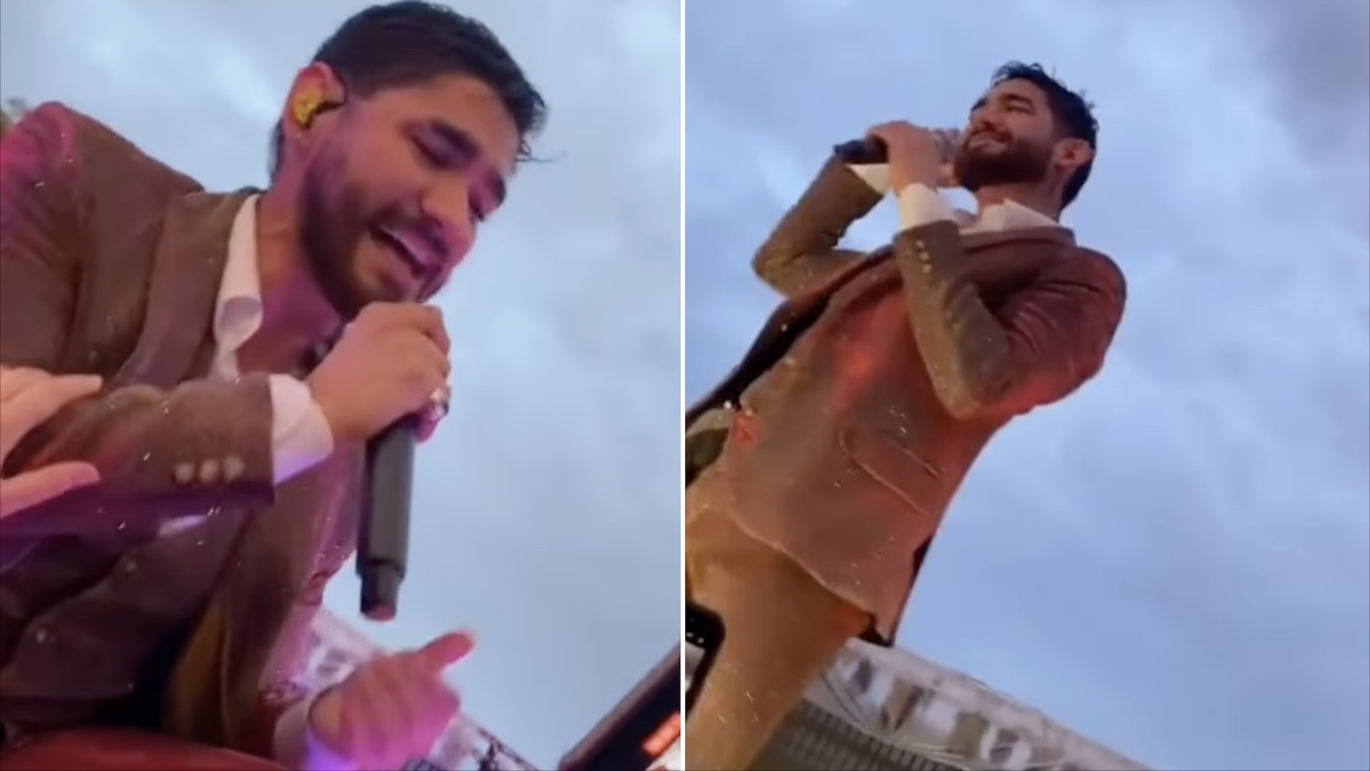 Fan de El Recodo Acosa a Cantante Ricky Yocupicio en pleno Concierto