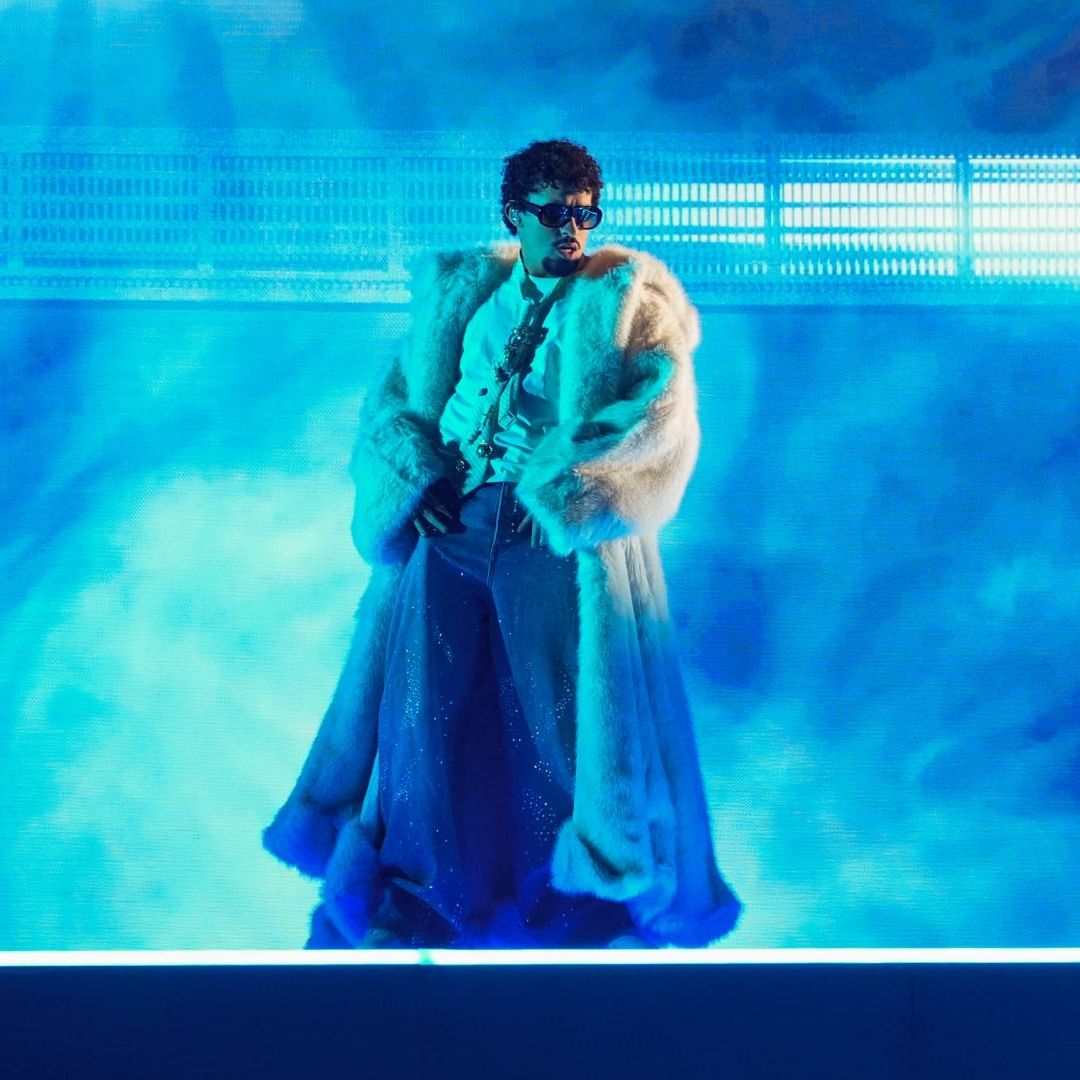 Bad Bunny durante una presentación en 2025.