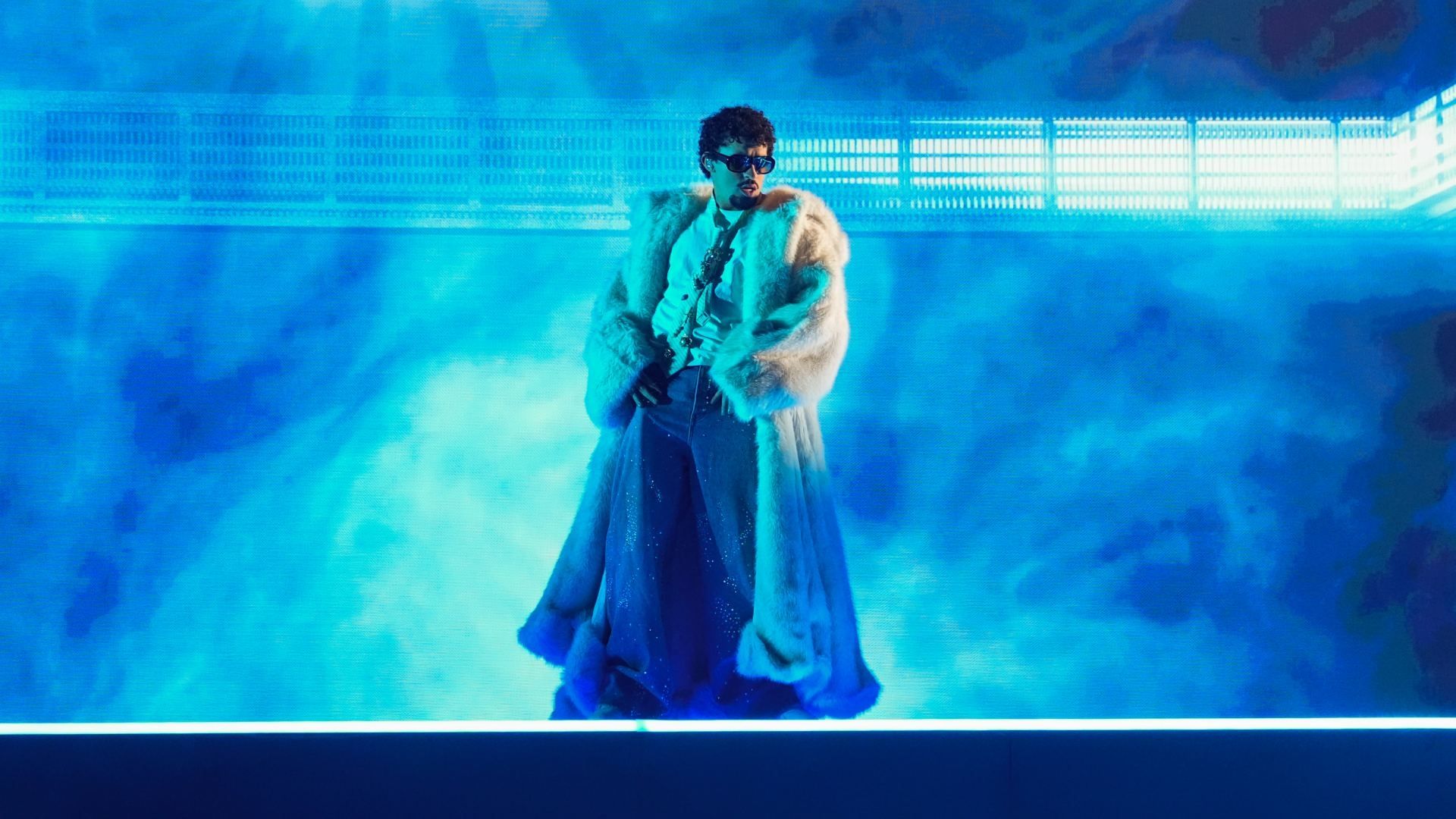 Bad Bunny durante una presentación en 2025.