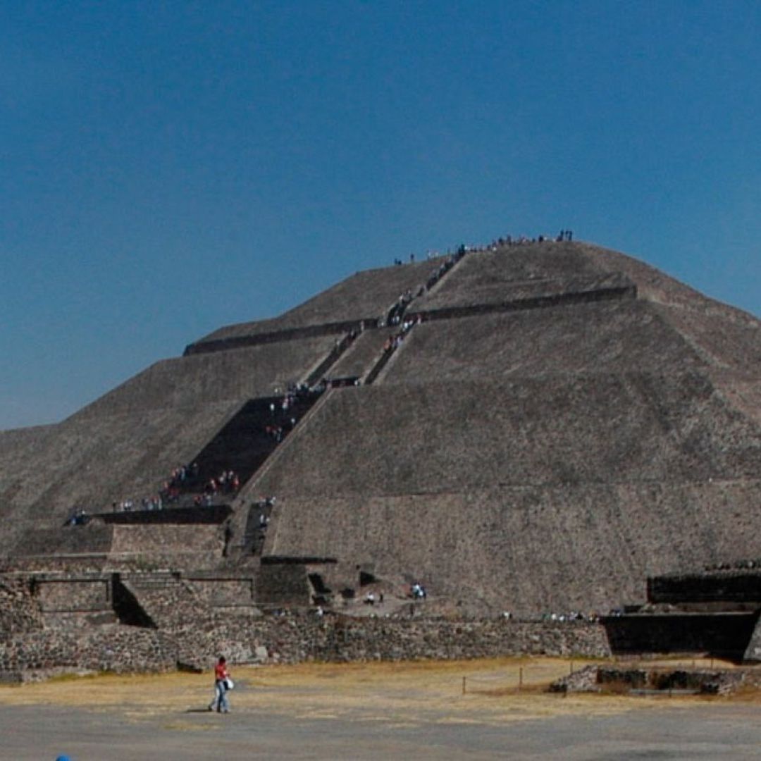 La pirámide del Sol en Teotihuacán