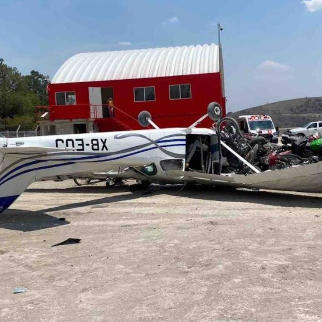 Cae avioneta tipo Cessna en Atizapán