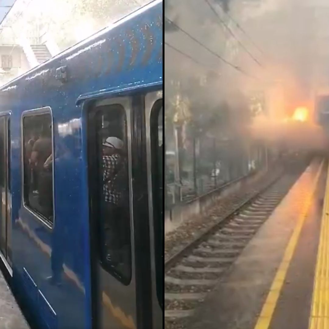 Reportan incendio en Tren Ligero que va de Xochimilco a Tasqueña.