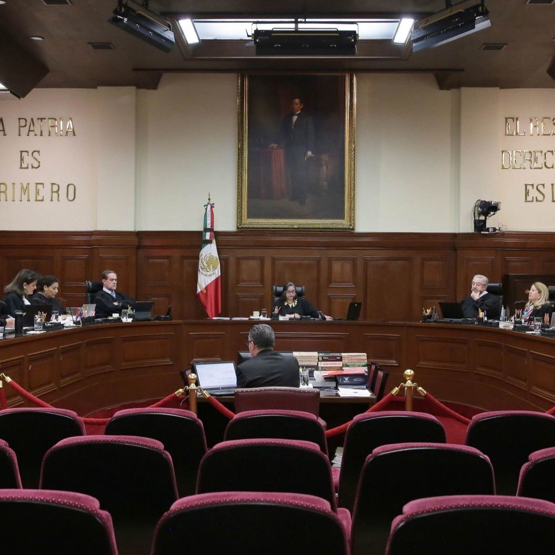 Pleno de la Corte durante la sesión de los ministros.
