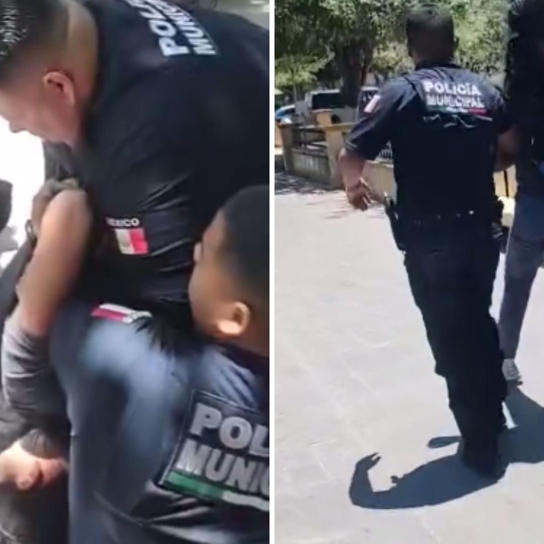 Policías Arrestan a Hombre porque Su Perrito Se Metió a Nadar a una Fuente