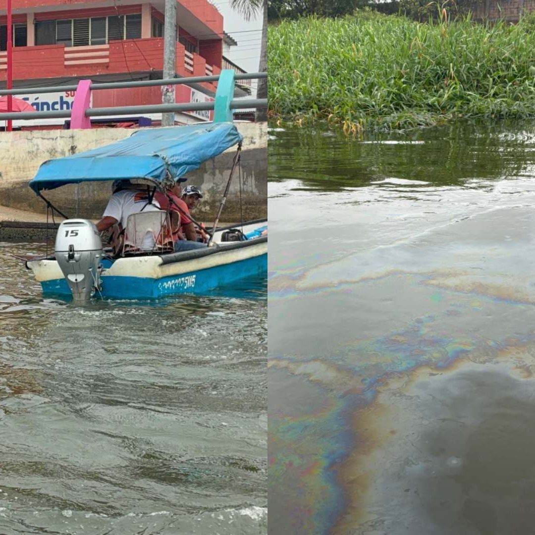 Nuevo Derrame de Hidrocarburo en Río Coatzacoalcos Afecta a 800 Pescadores en Minatitlán, Sur de Veracruz
