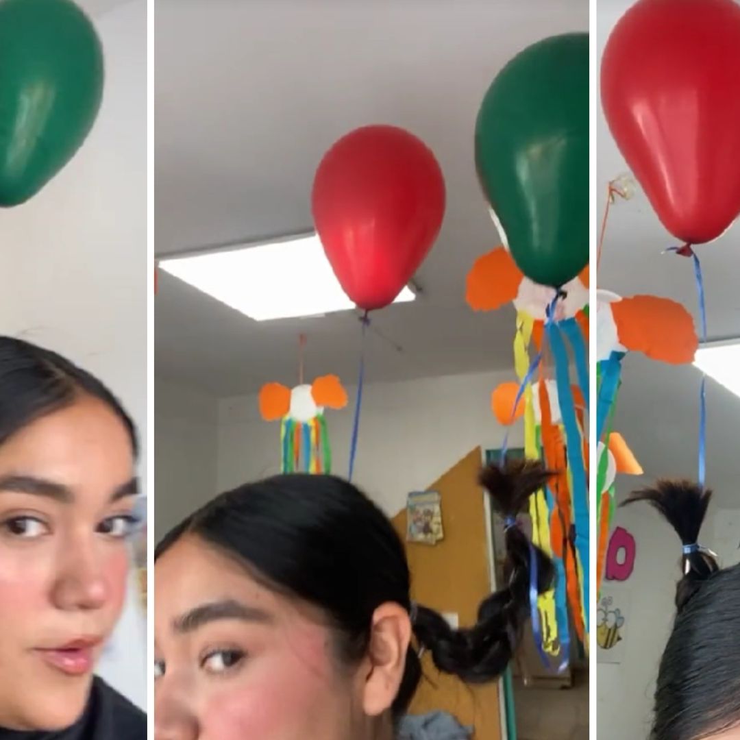 Video | Maestra Sorprende a las Redes Sociales con su ´Peinado Loco’ en el Festejo del Día de las Infancias