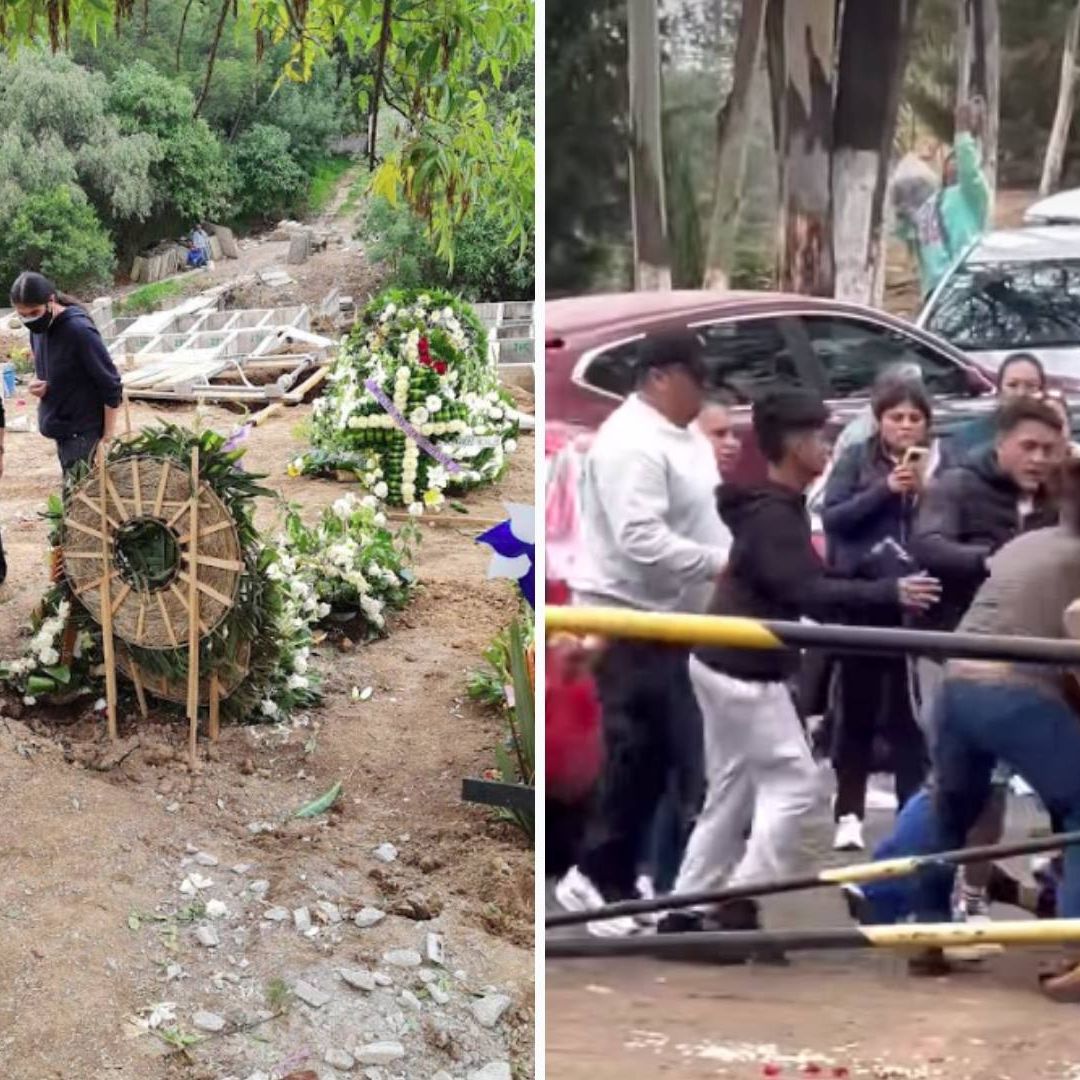 Video: Captan Pelea Campal entre Familias en Panteón de Naucalpan, Edomex