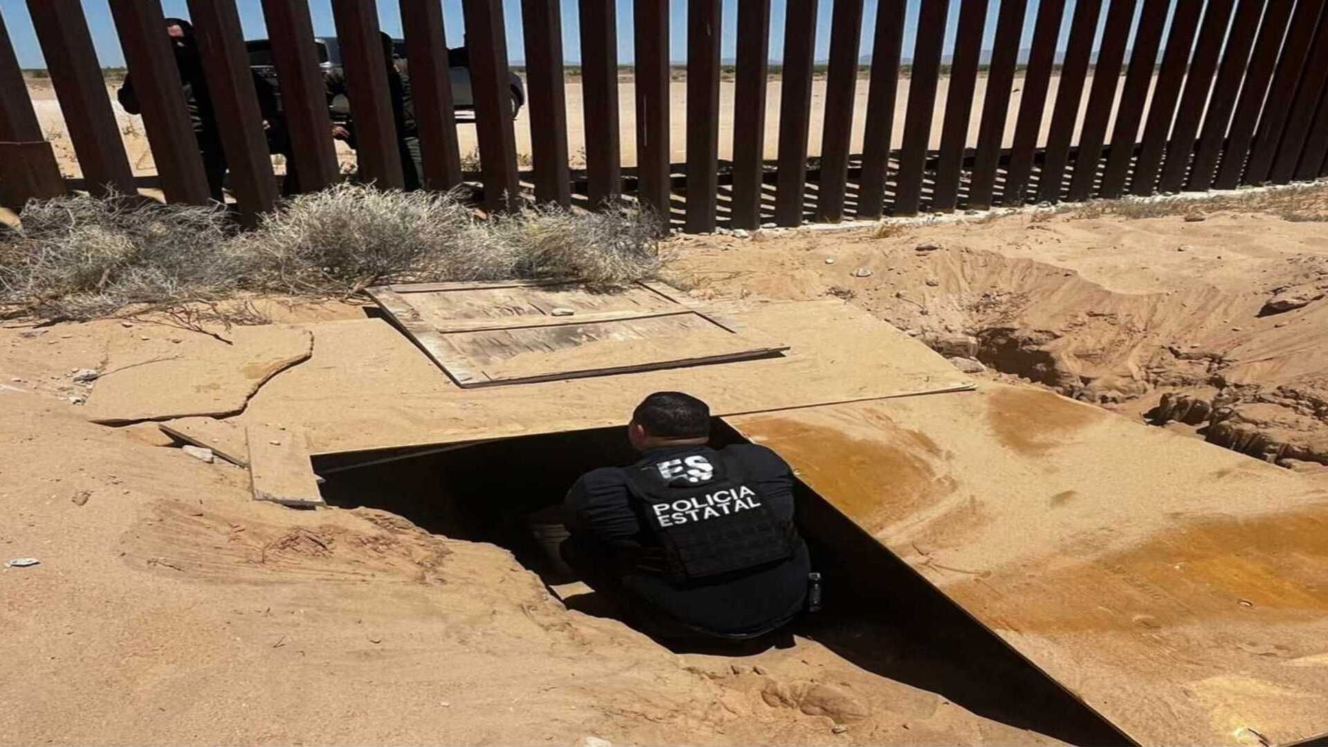 Encuentran Túnel en Muro Fronterizo a EUA en San Luis Río Colorado, Sonora