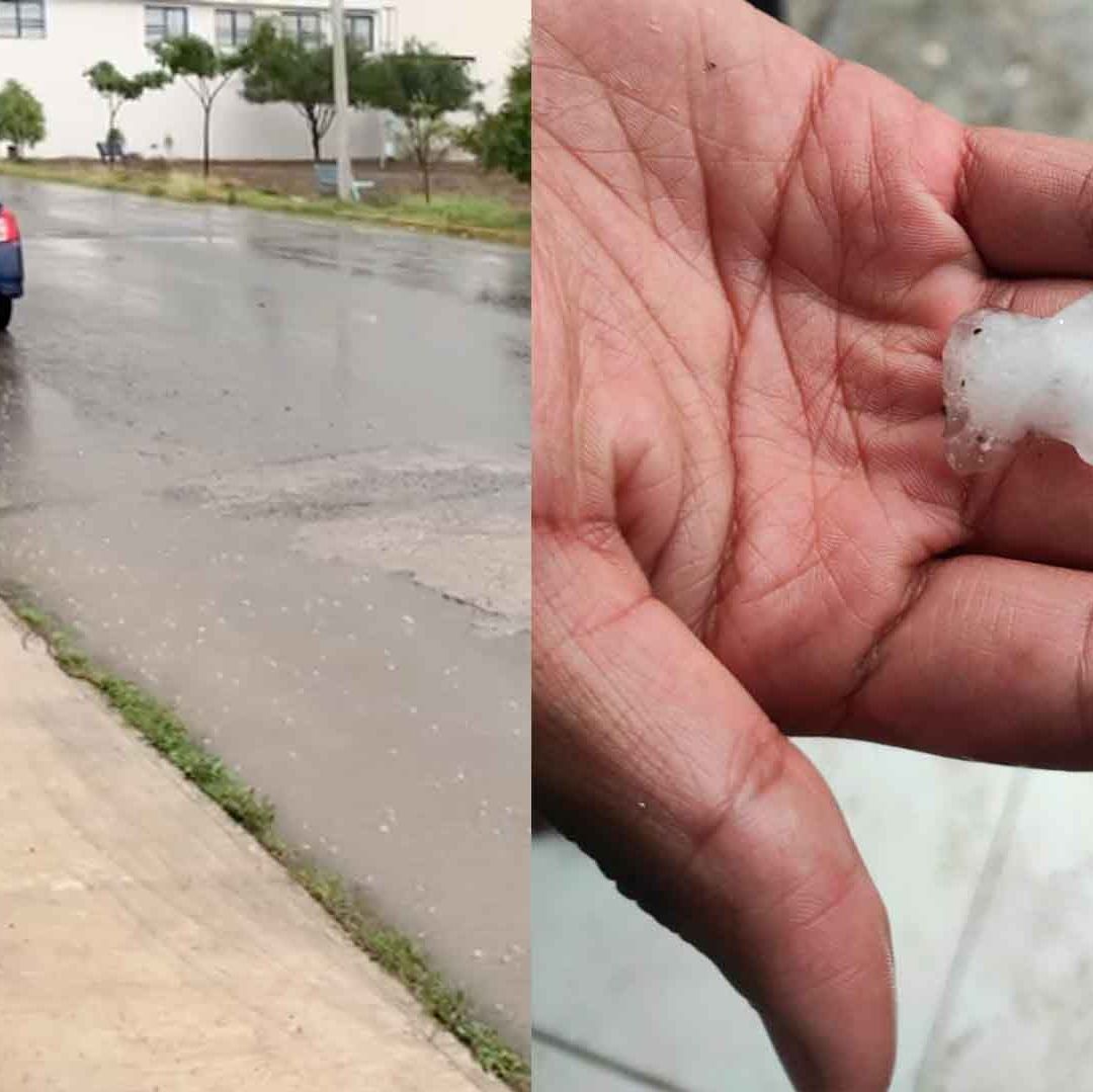 Tormenta y Granizo Sorprende a Habitantes de Ciudad Victoria, Tamaulipas