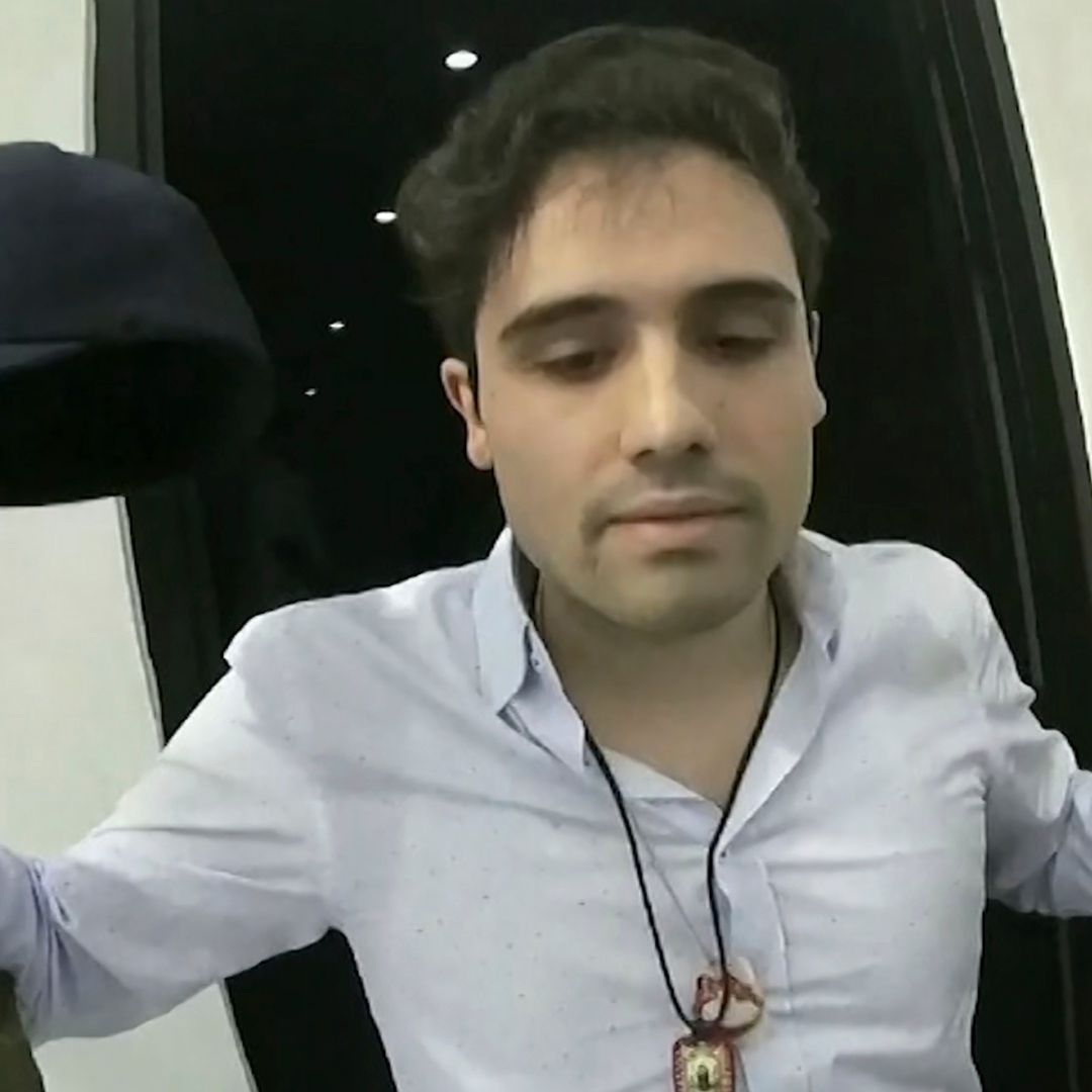 Ovidio Guzmán López al ser detenido en Sinaloa