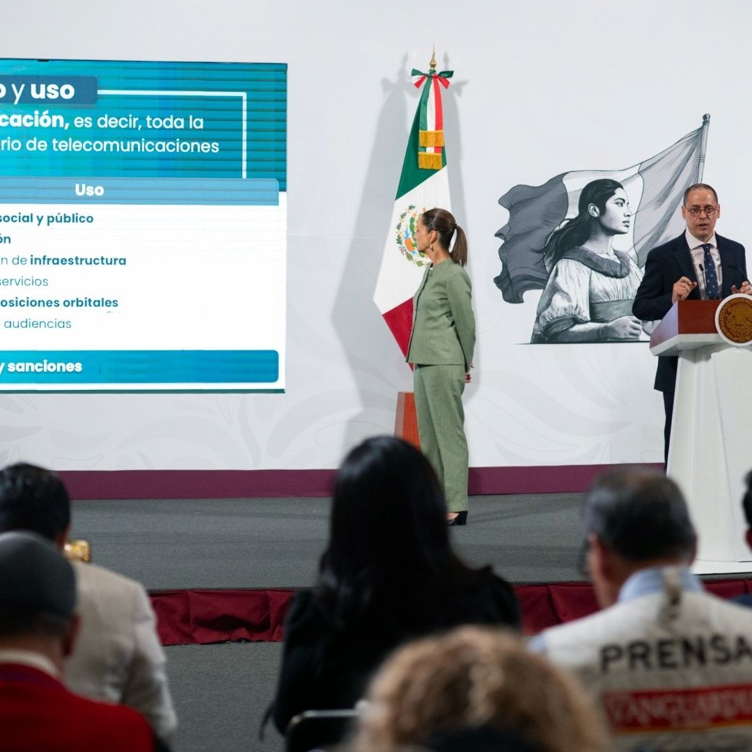 Pepe Merino en la conferencia de prensa matutina