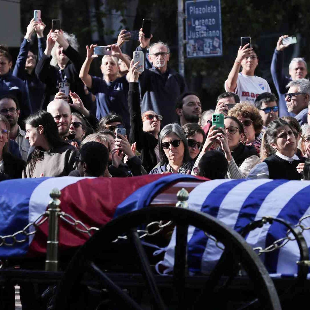 cortejo fúnebre del expresidente de Uruguay, José (Pepe) Mujica