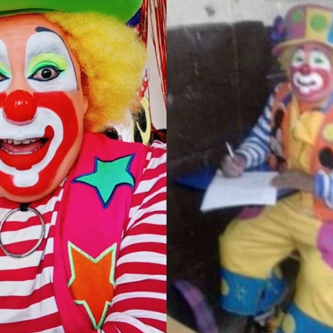 El Payaso Poquito muestra sus ganas de estudiar para convertirse en abogado