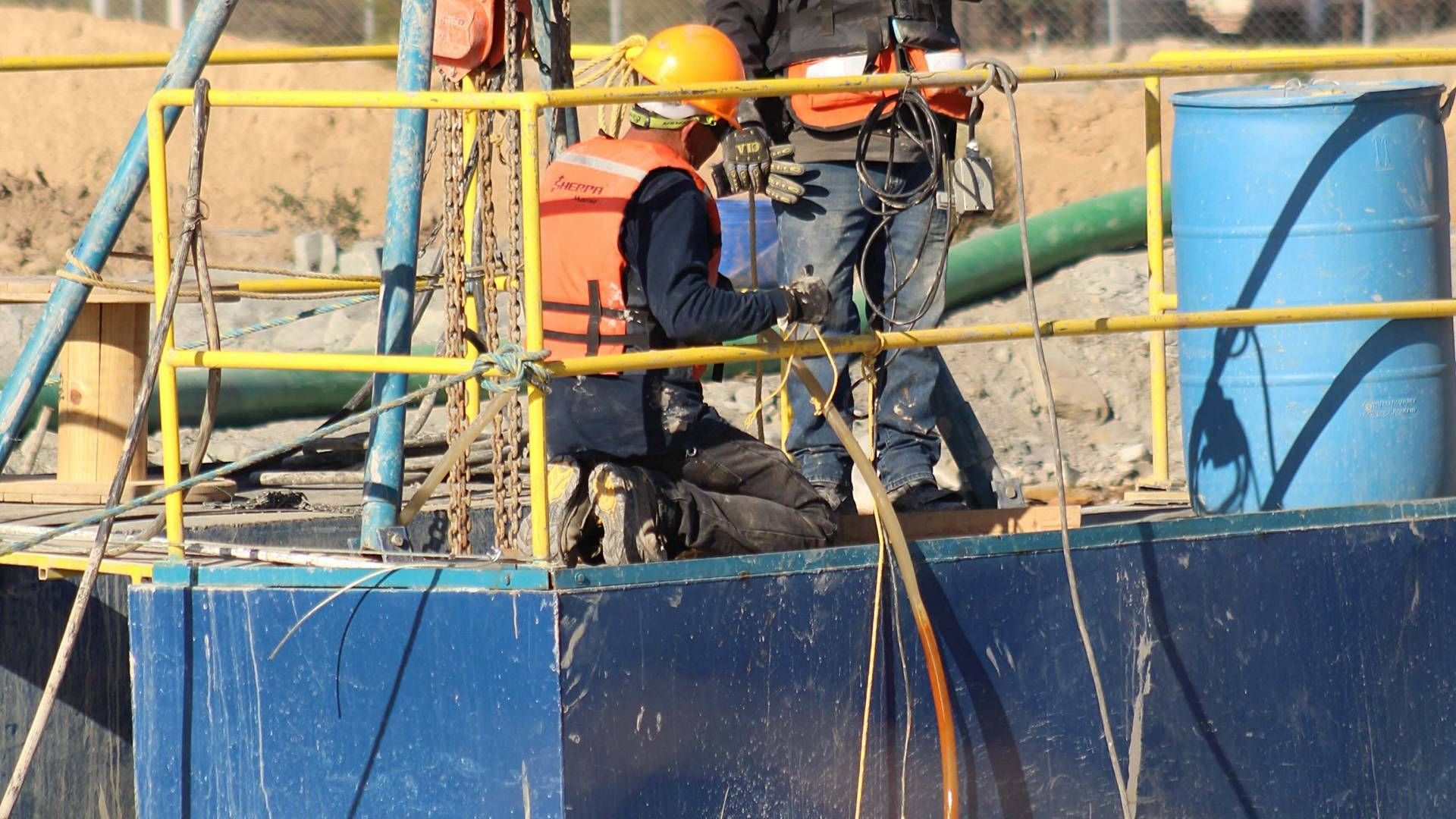 Trabajos en la mina Pasta de Conchos en enero de 2024, donde se realiza el rescate de cuerpos de mineros