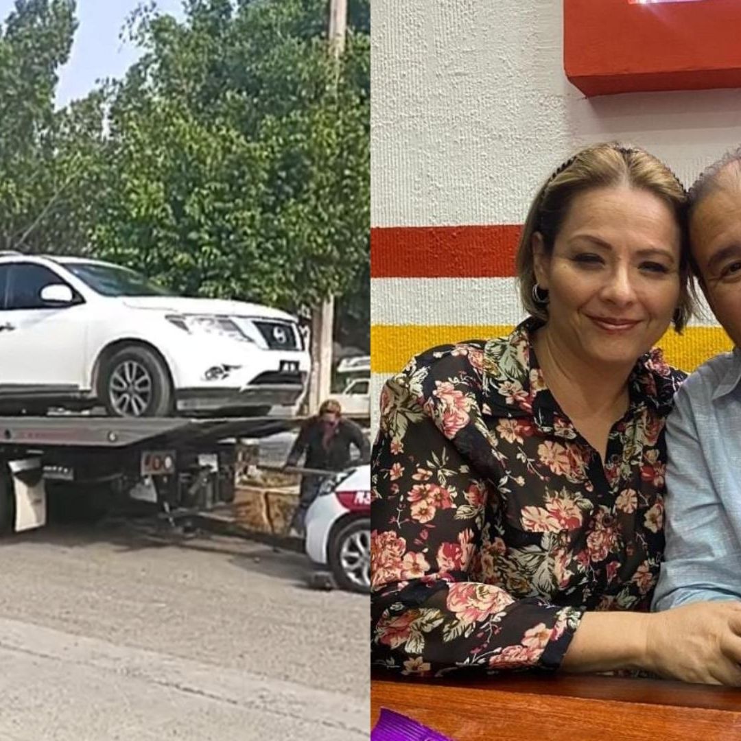 Grúa sube camioneta de matrimonio desaparecido en Veracruz para seguir investigaciones