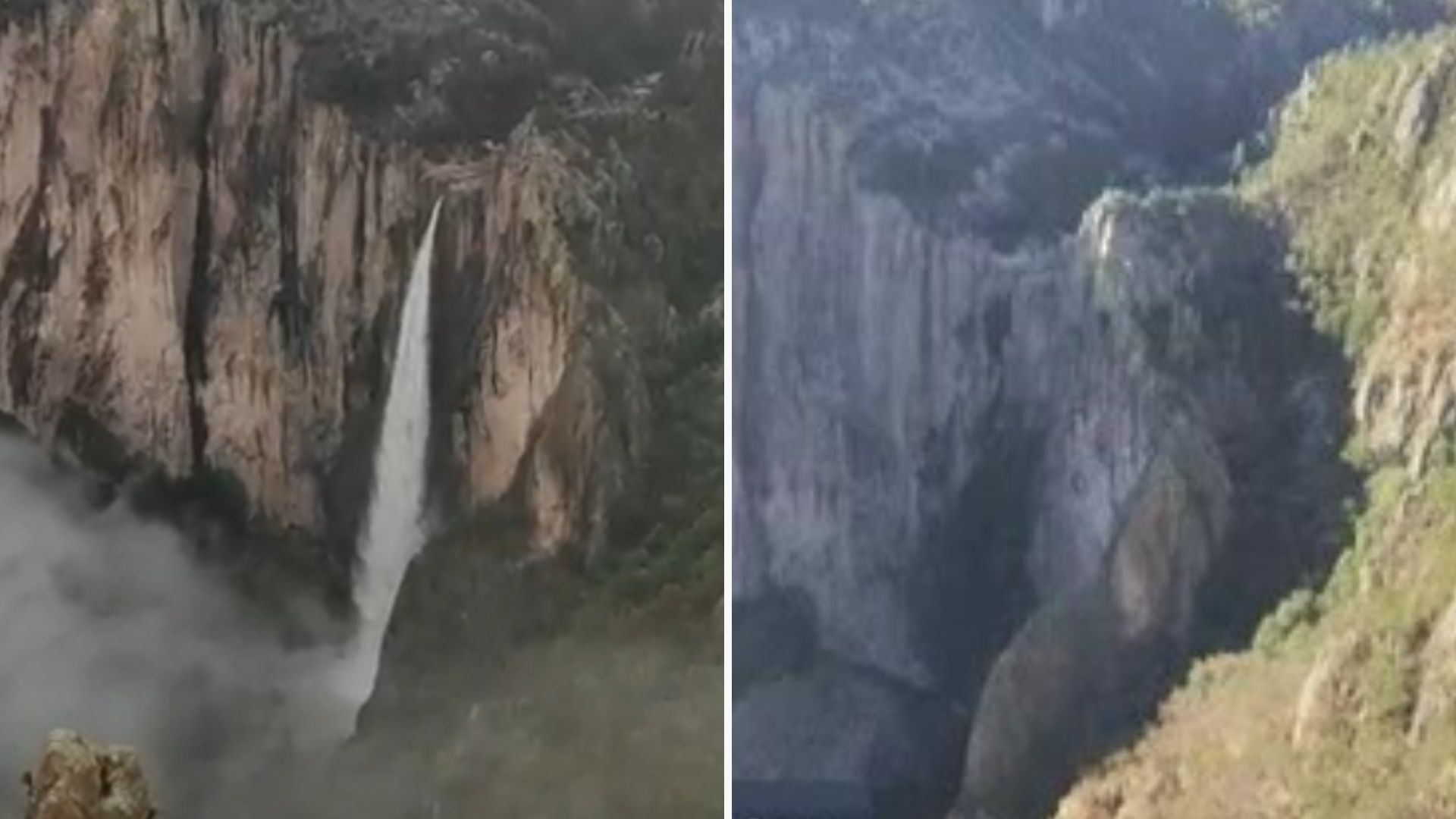 Prolongada Sequía y Altas Temperaturas Dejan Totalmente Sin Agua la Cascada de Basaseachi, en Chihuahua
