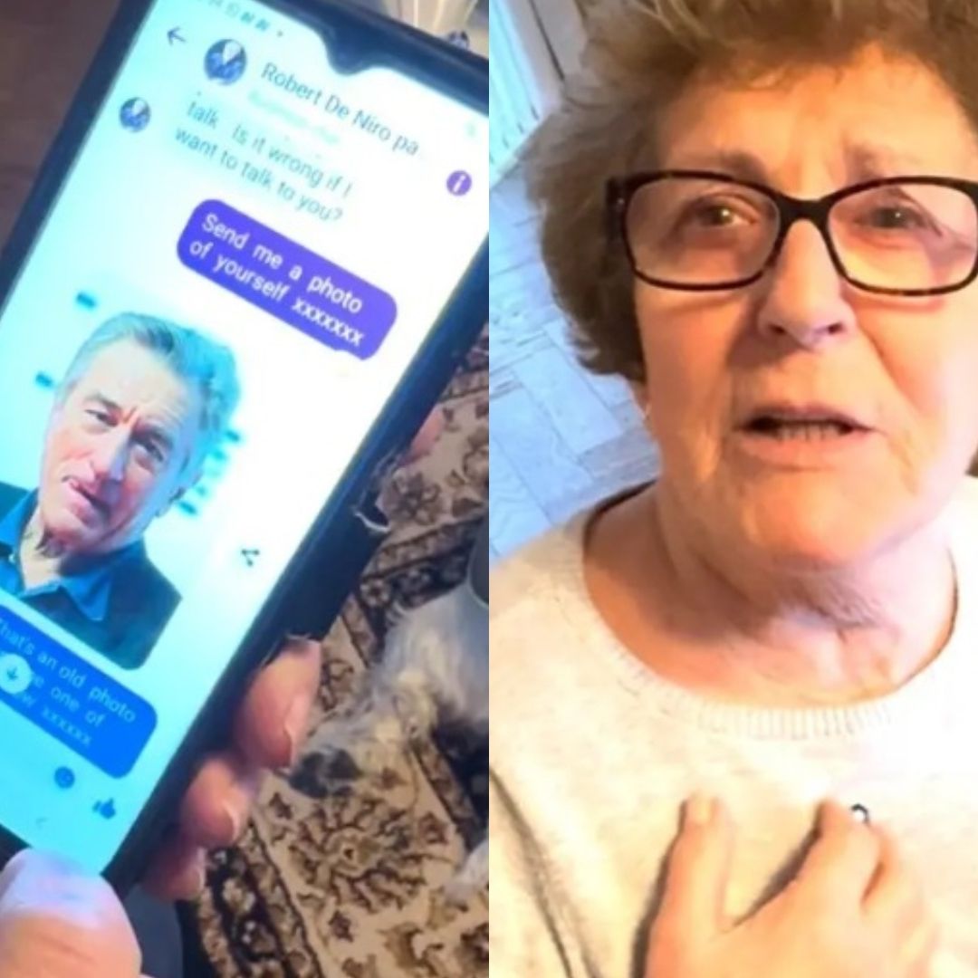Una mujer de la tercera edad creyó conversar en internet con Robert De Niro y fue salvada de una estafa
