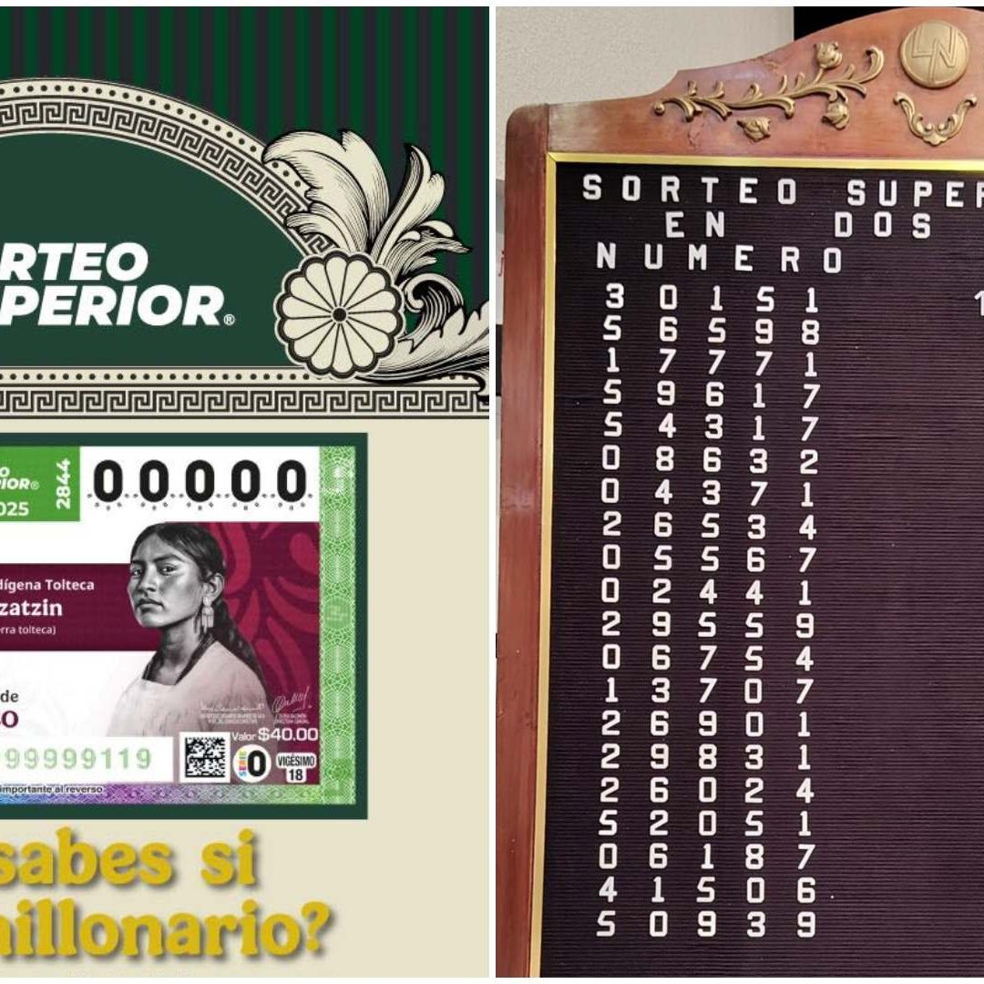 Conoce dónde cayó el número ganador del premio mayor de la Lotería Nacional del 16 de mayo de 2025