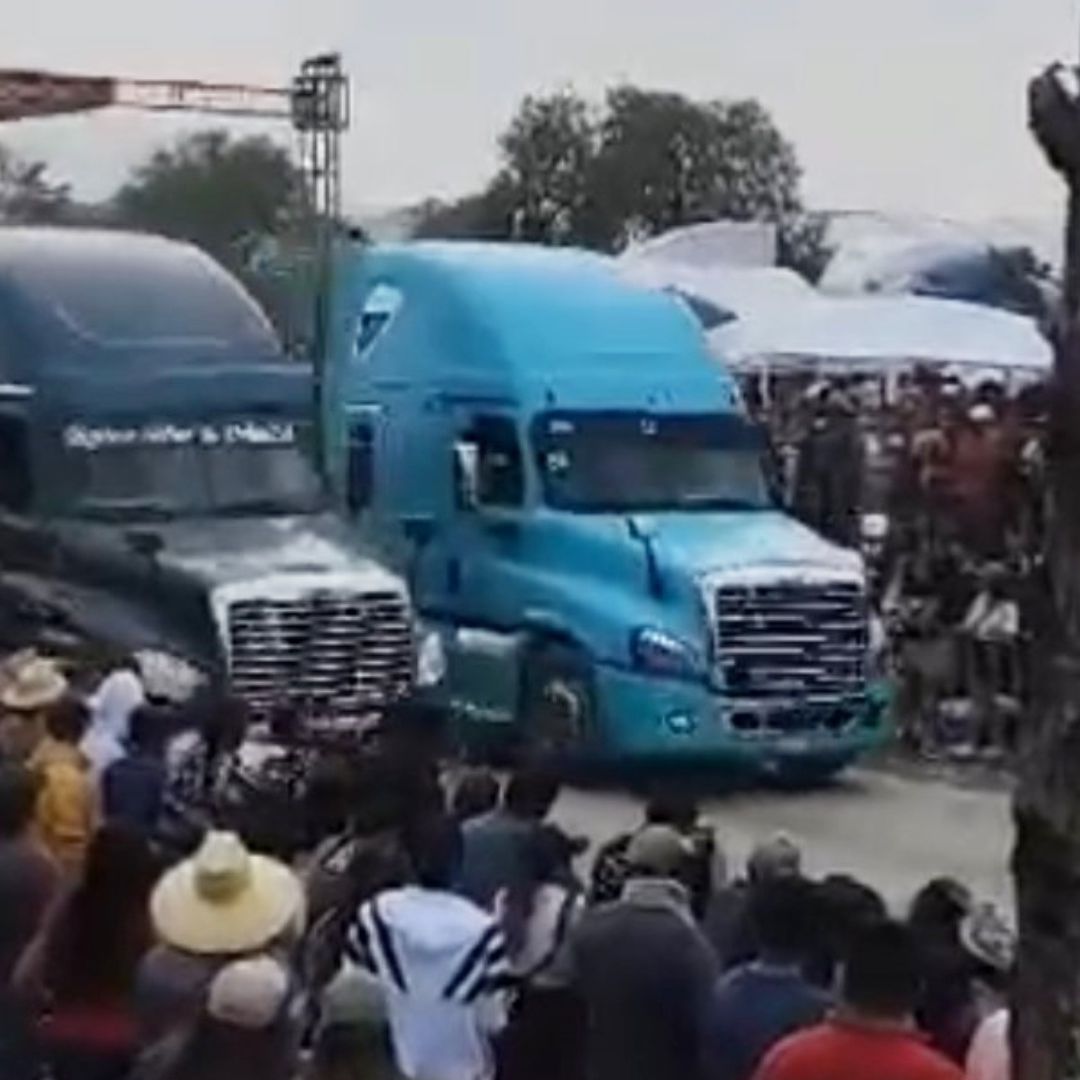 Elementos de Seguridad Escoltaron a Tráileres Durante Carrera Clandestina en Hidalgo