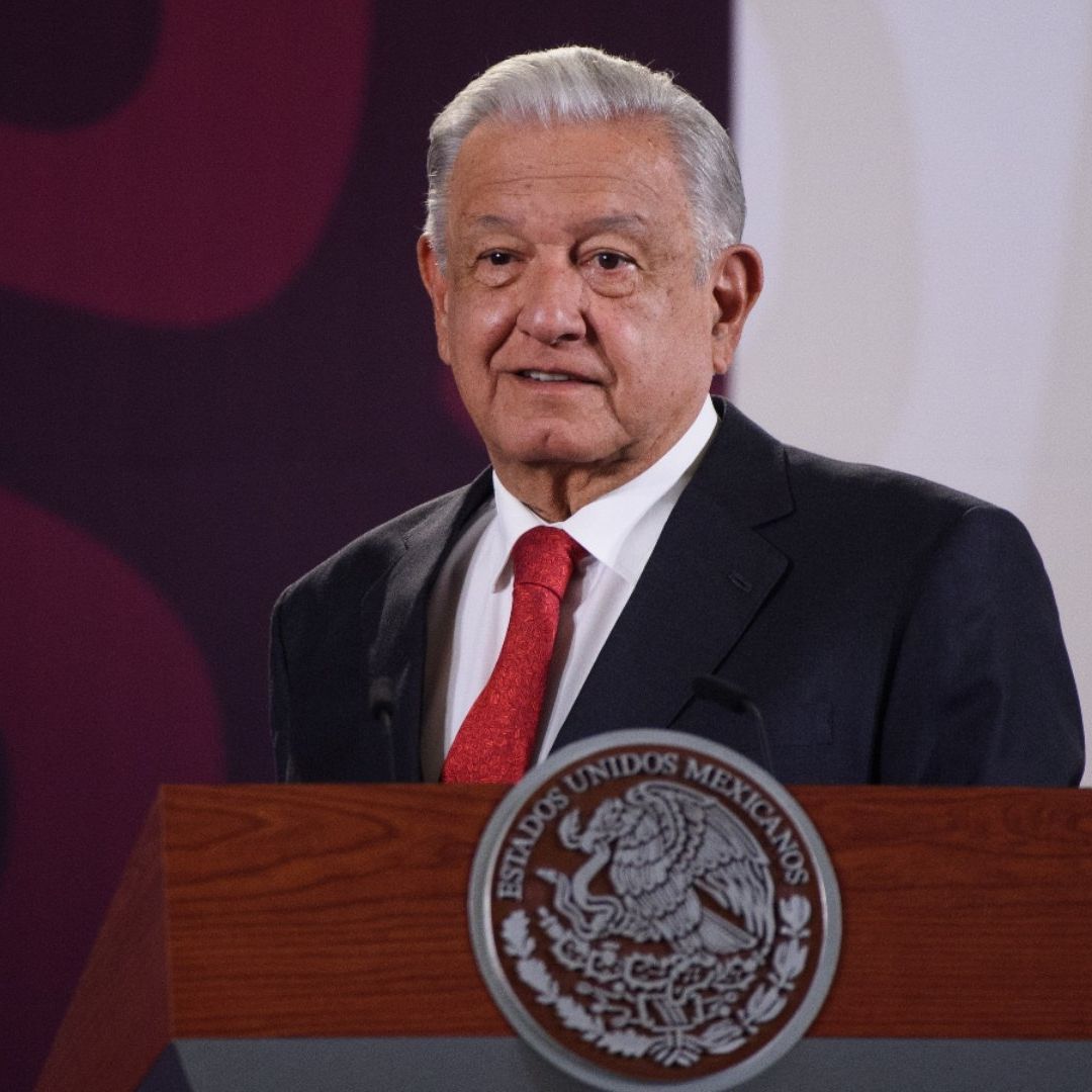 El presidente López Obrador en conferencia mañanera