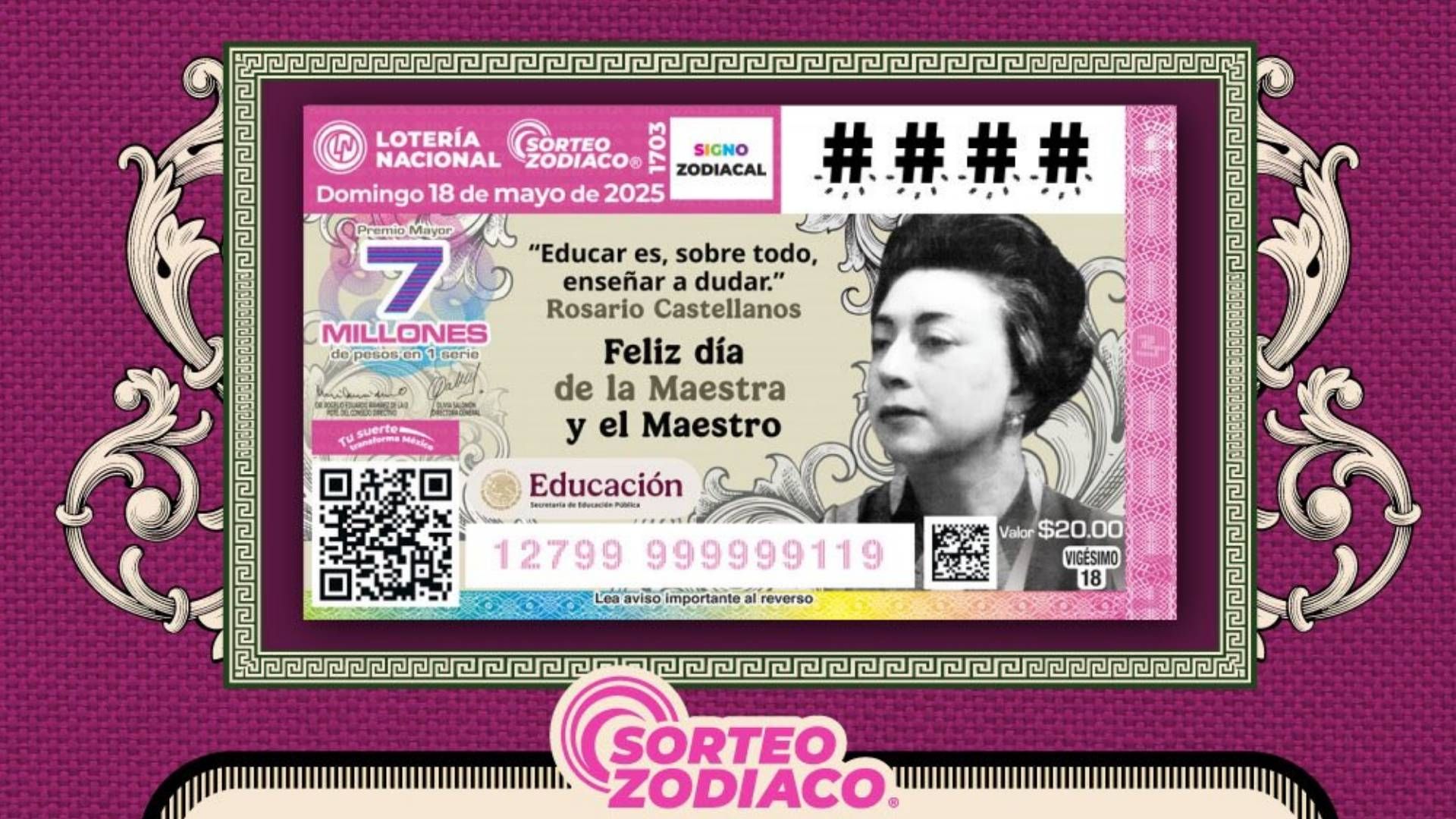 Resultados Lotería Nacional hoy 18 de mayo 2025 lista de premios y números ganadores Sorteo Zodiaco 1703