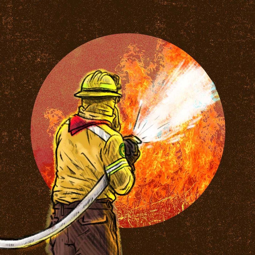 Tlalcoyotes, brigada contra incendios.