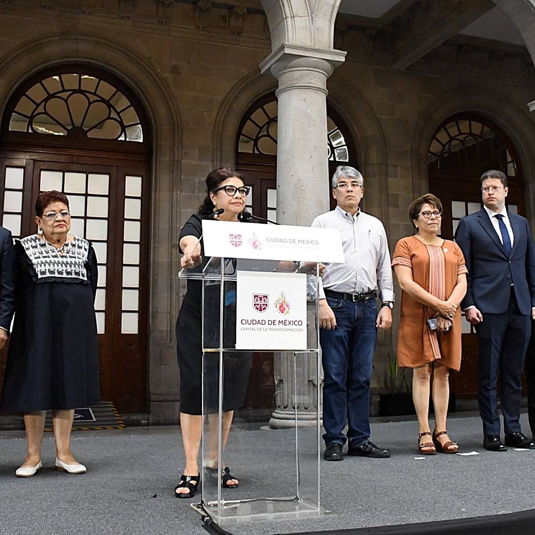 Clara Brugada encabeza conferencia de prensa