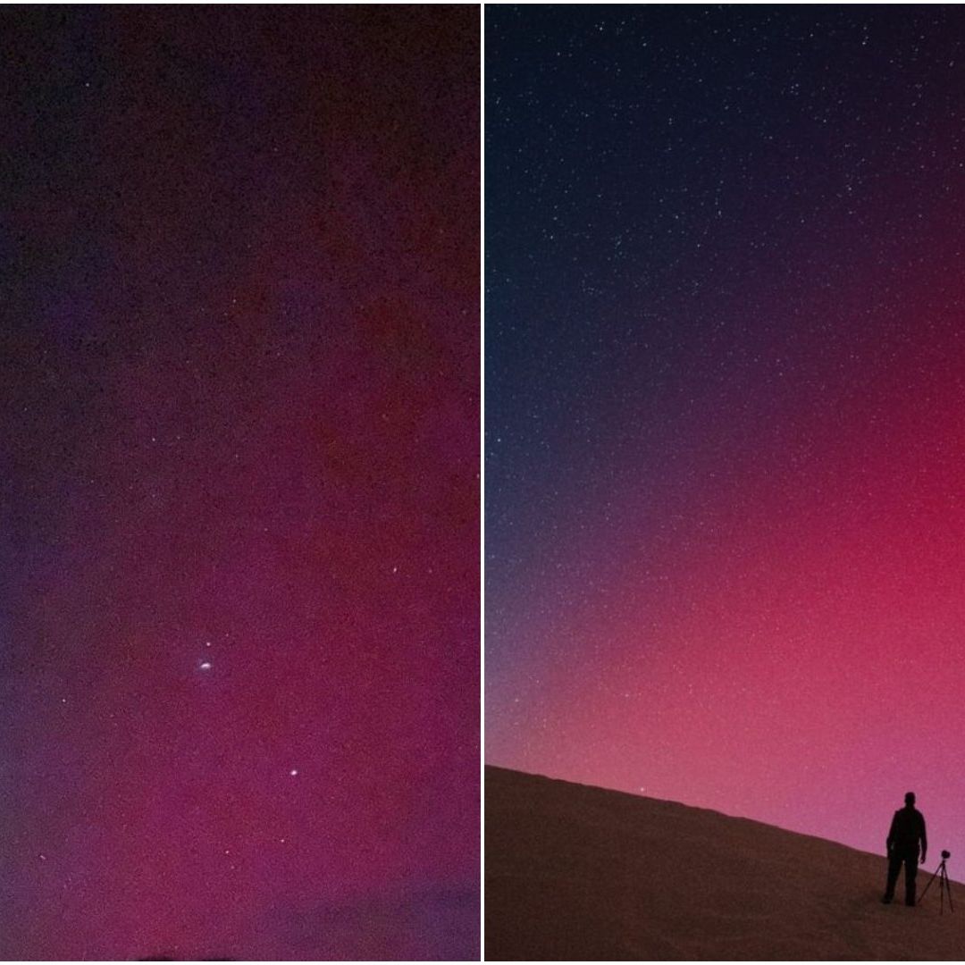 Así se Vieron las Auroras Boreales en México desde Sonora