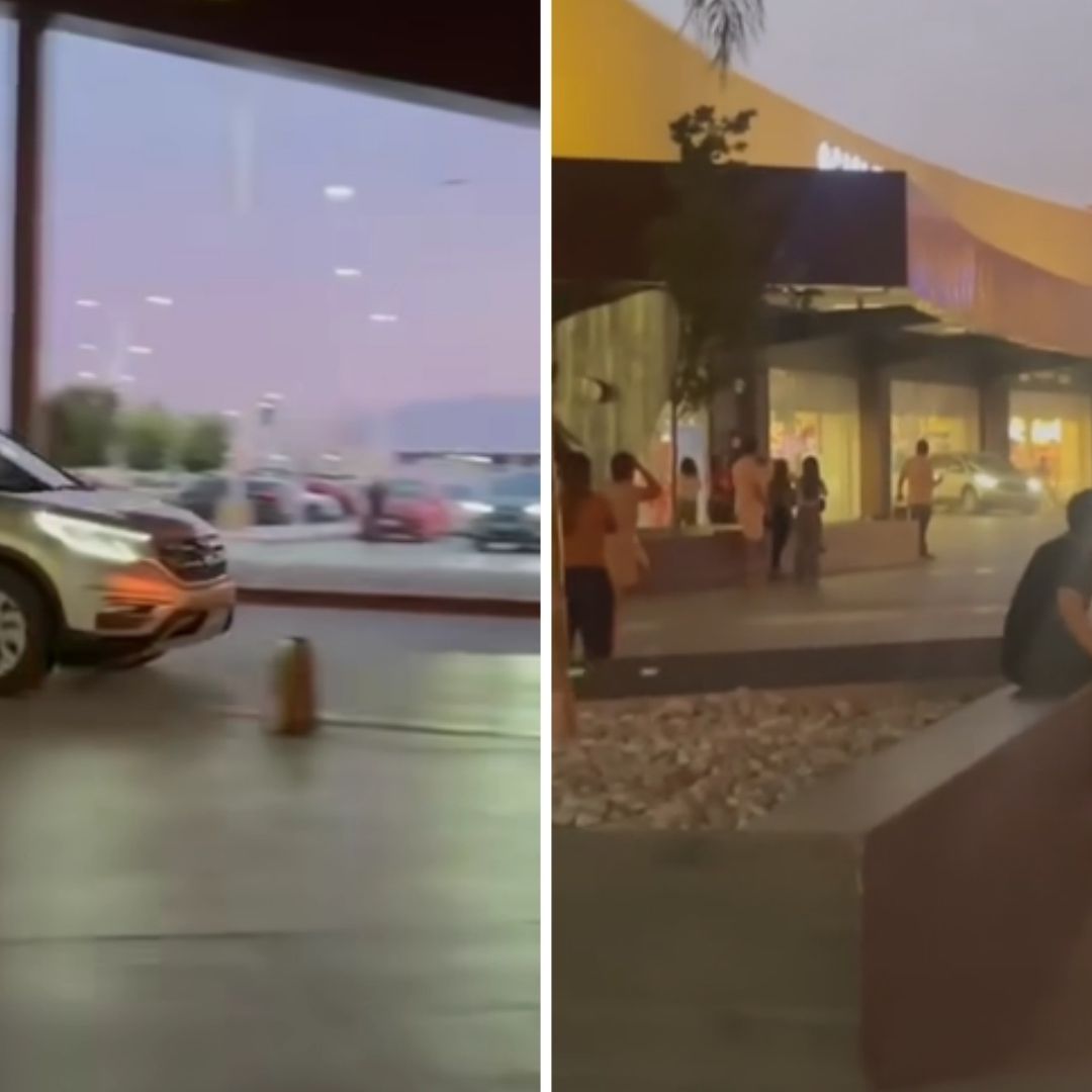 Captan momento en que camioneta se estrella contra tienda departamental en Monclova