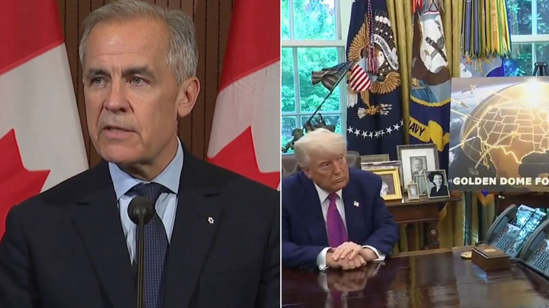 Primer Ministro de Canadá Negocia Inclusión en Sistema Antimisiles de EUA, la "Cúpula Dorada"