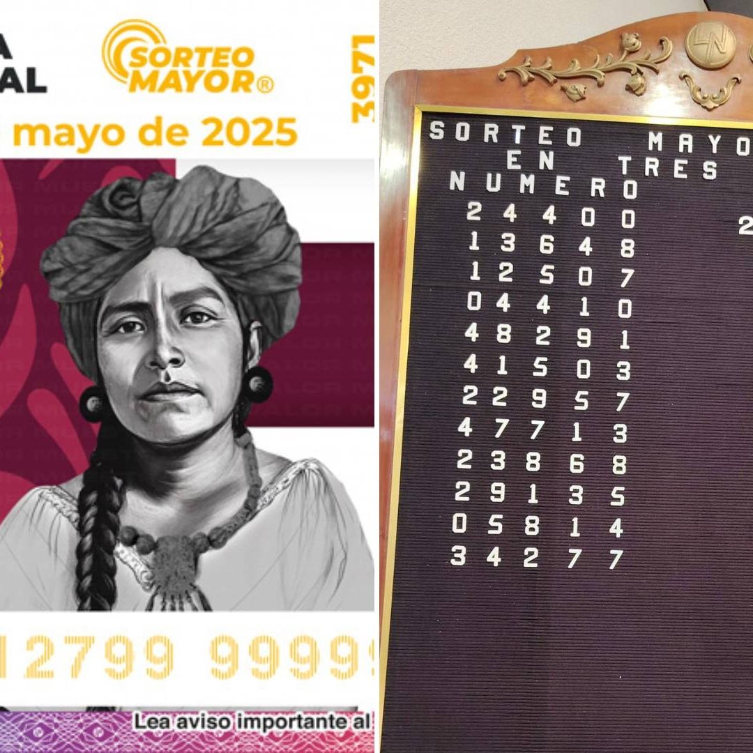 Conoce en qué estados y expendios se vendieron los boletos ganadores del Sorteo Mayor 3971 de Lotería Nacional del 20 de mayo 2025