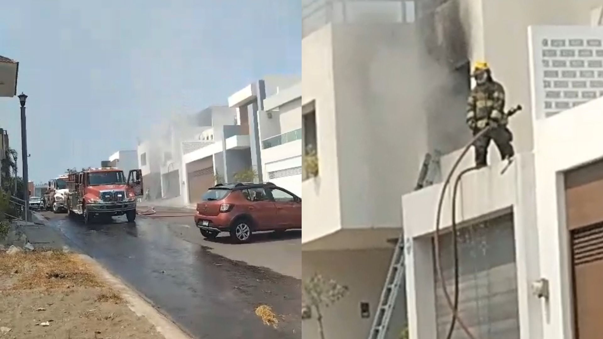 Explota tanque de gas al interior de una vivienda en la Riviera Veracruzana, hay tres personas lesionadas.