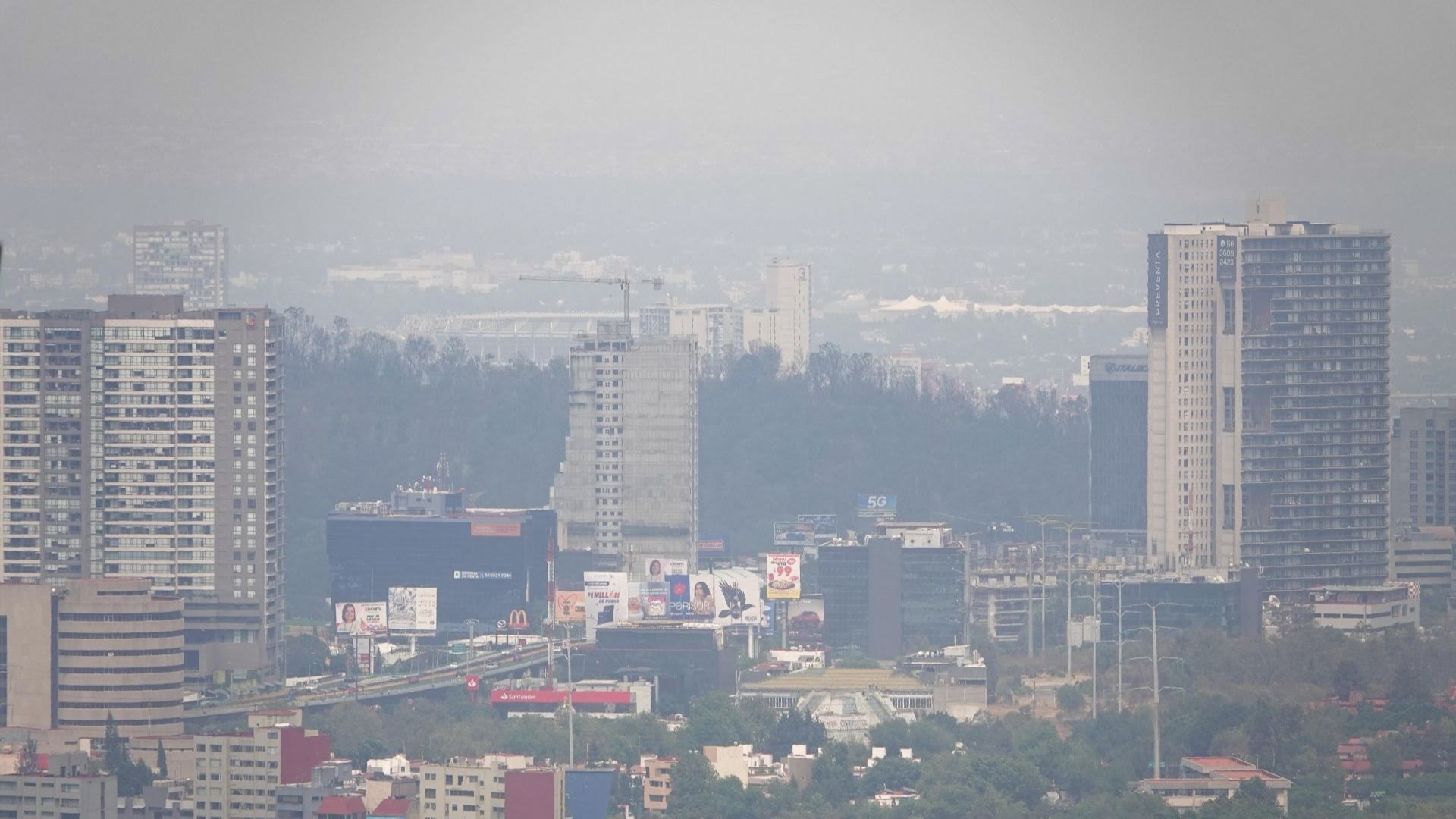 Se registraron altos niveles de contaminación en el Valle de México.