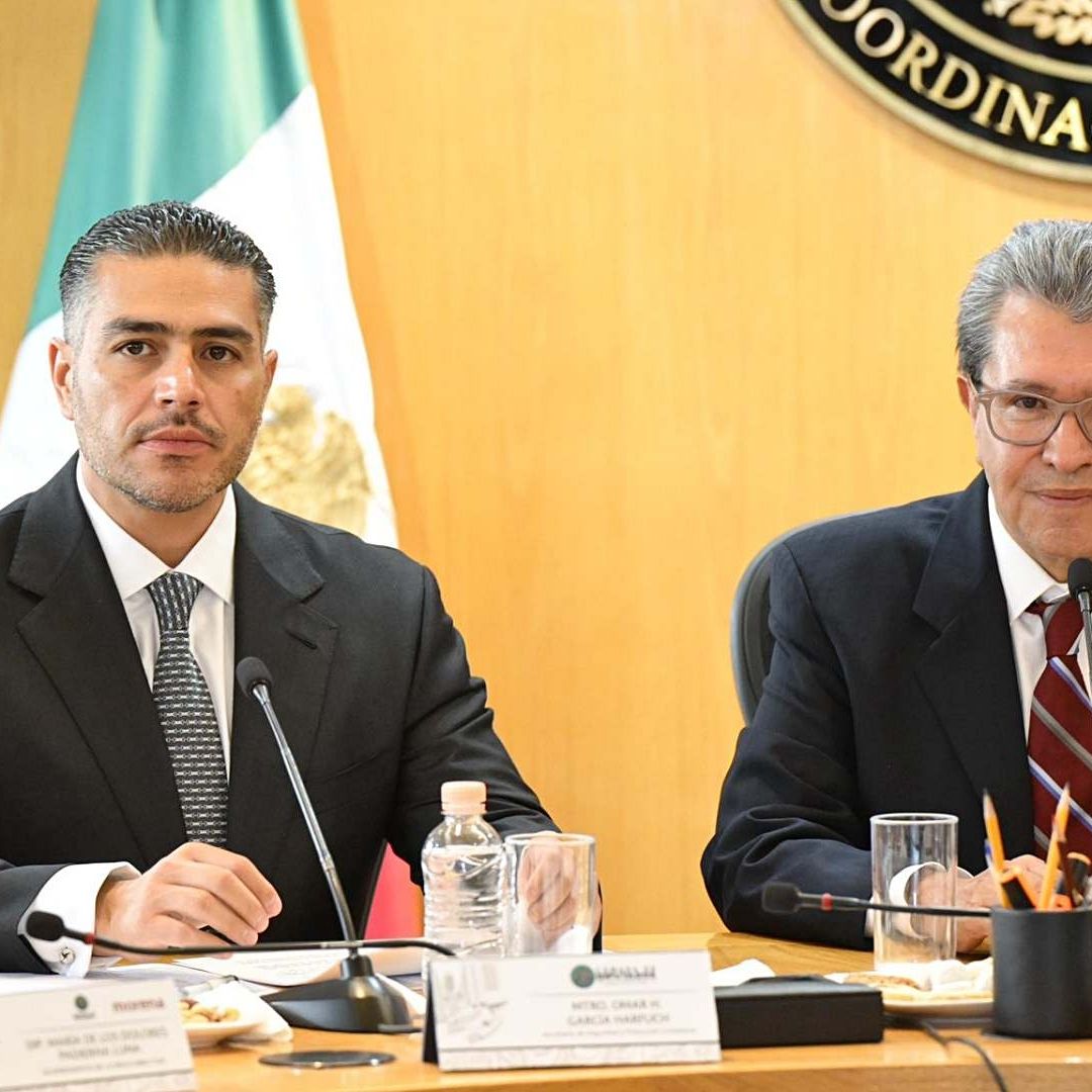 Omar García Harfuch en comparecencia en la Jucopo de la Cámara de Diputados. Foto: X @julioc_moreno