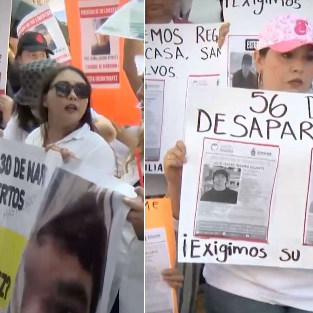 Realizan Marcha en Culiacán por Jóvenes Desaparecidos; Familiares Exigen Justicia en Fiscalía
