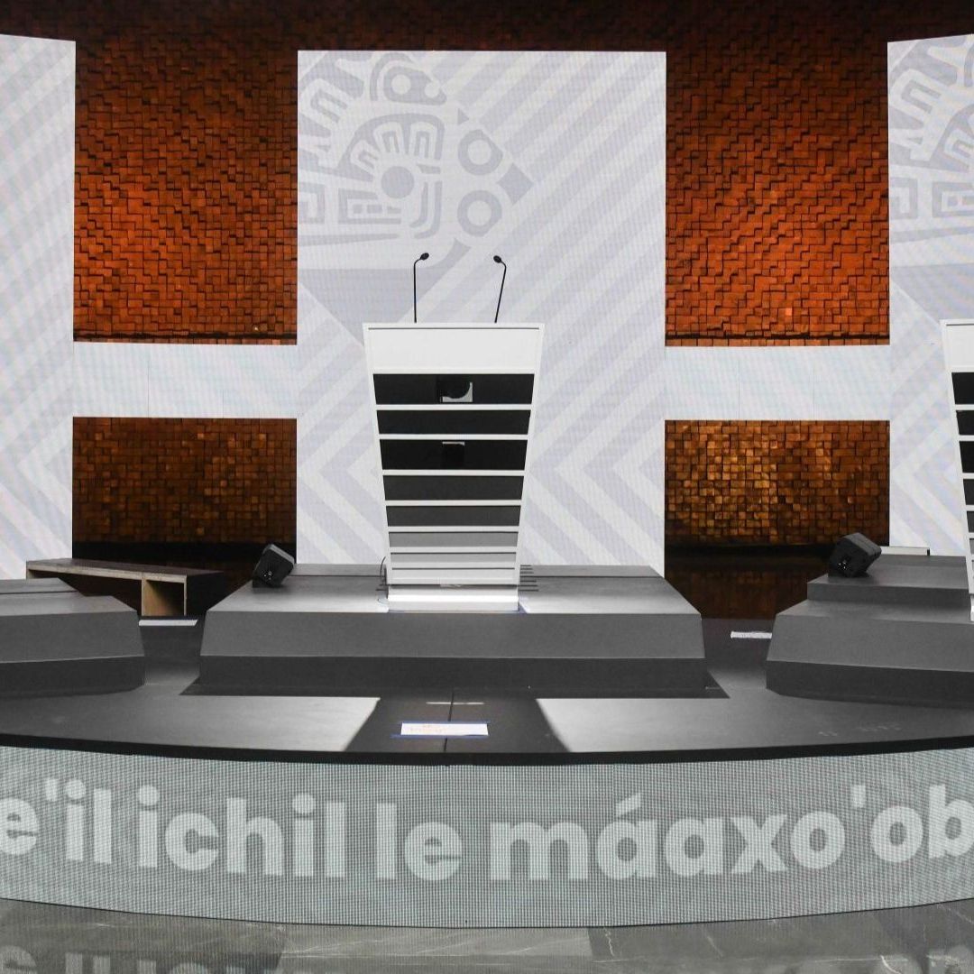 Alistan set del tercer debate presidencial en México