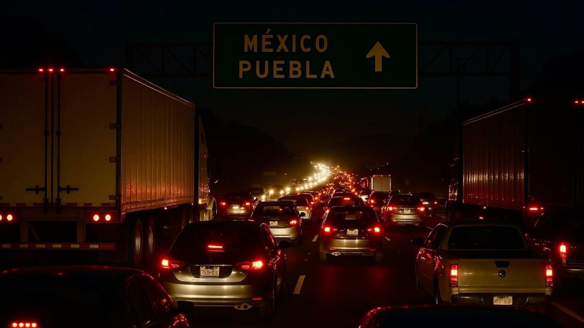 Cerrada la Autopista México Puebla Ambos Sentidos por Bloqueo en San Miguel Xoxtla