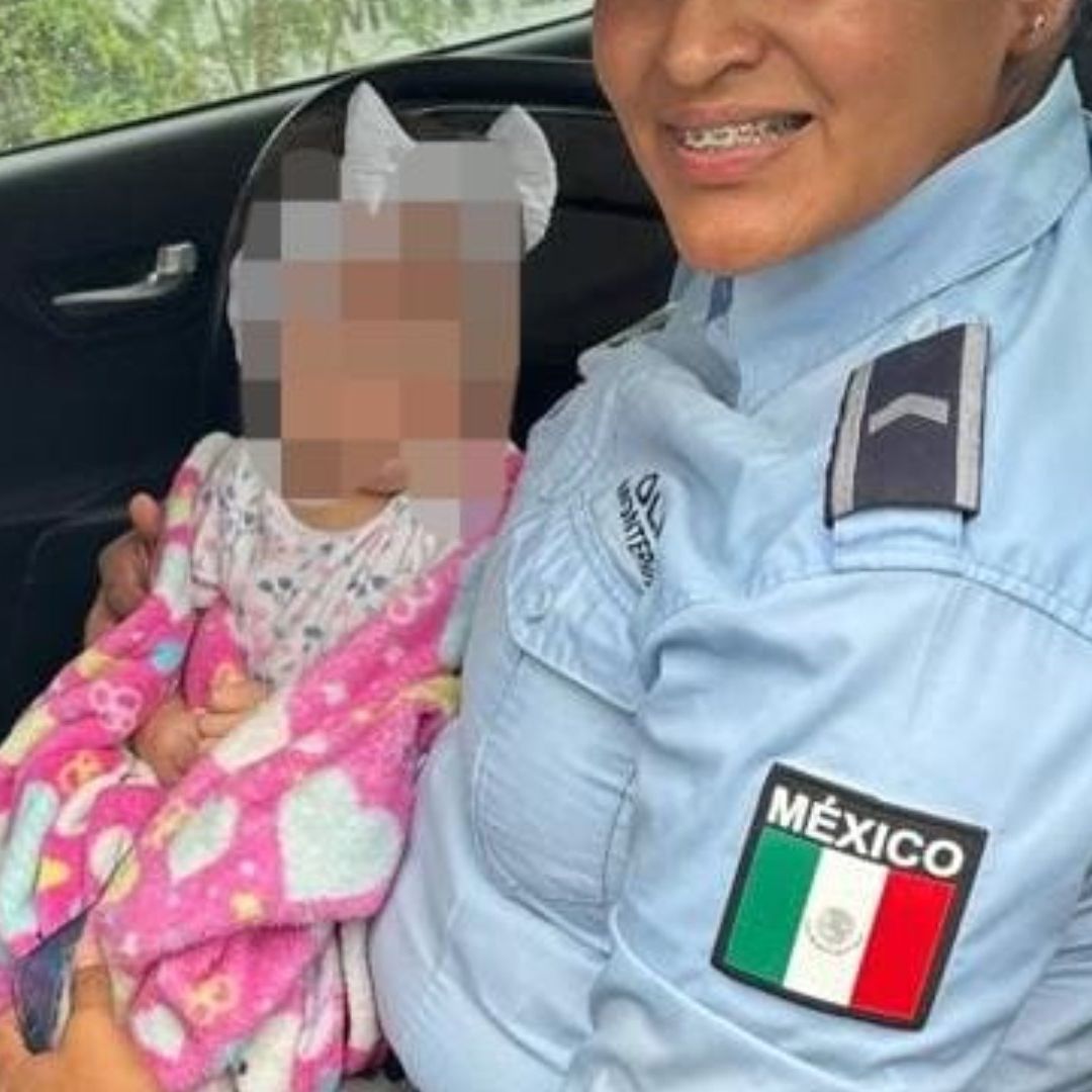 Policía de Monterrey rescata a bebé