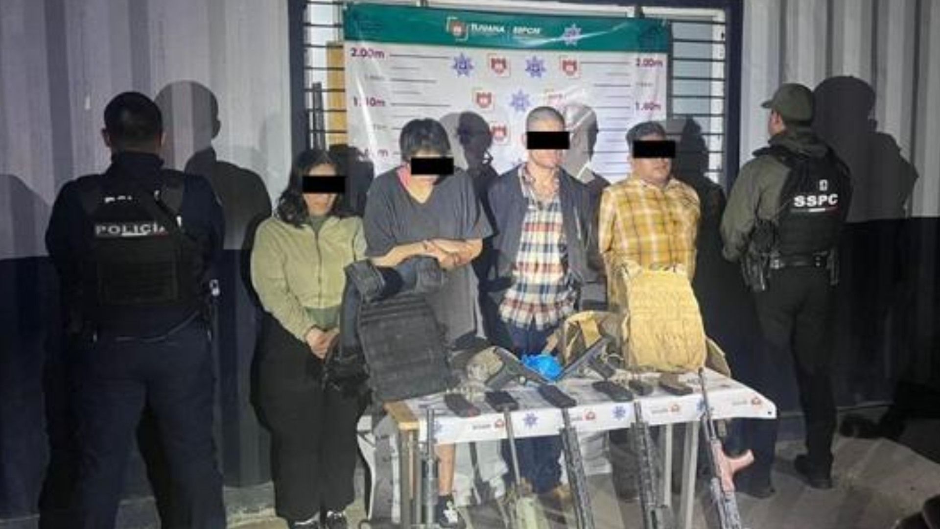 Detienen en Tijuana a Cinco Personas Armadas; Investigan Posible Vínculo con Homicidios